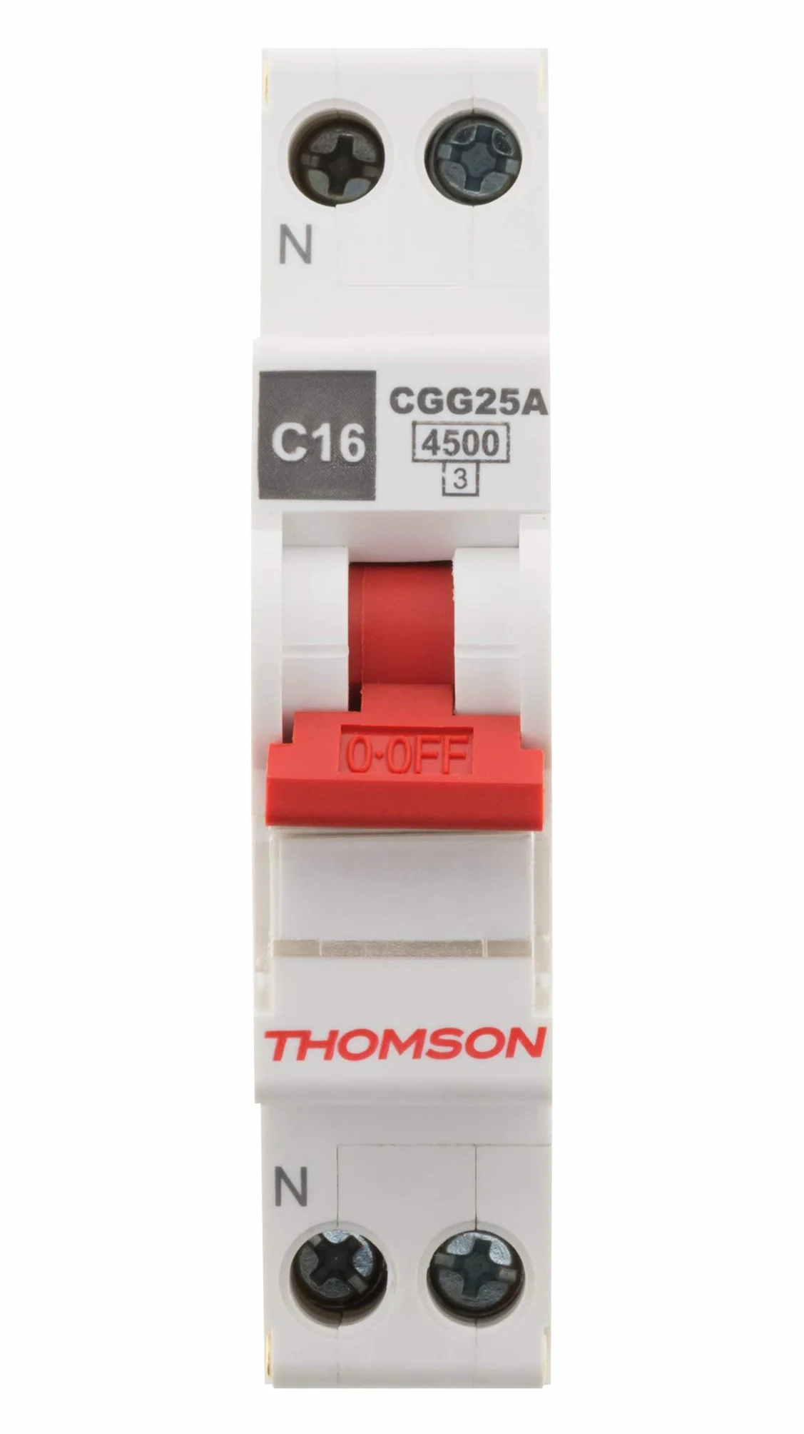 Thomson Disjoncteur à vis PH+N 16A NF Pouvoir de coupure 4.5KA