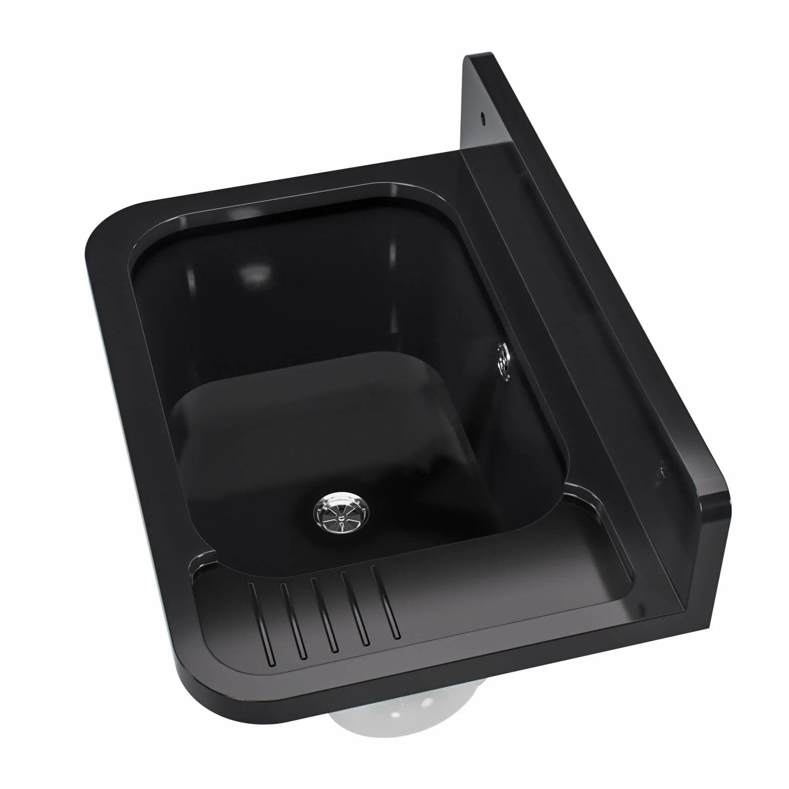 Évier de lavabo extérieur noir jardin garage
