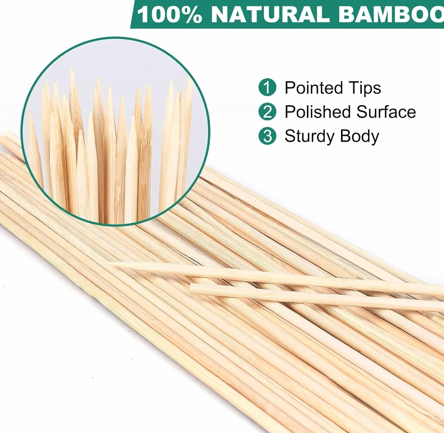 Piques brochettes pour barbecue 30cm lot de 50