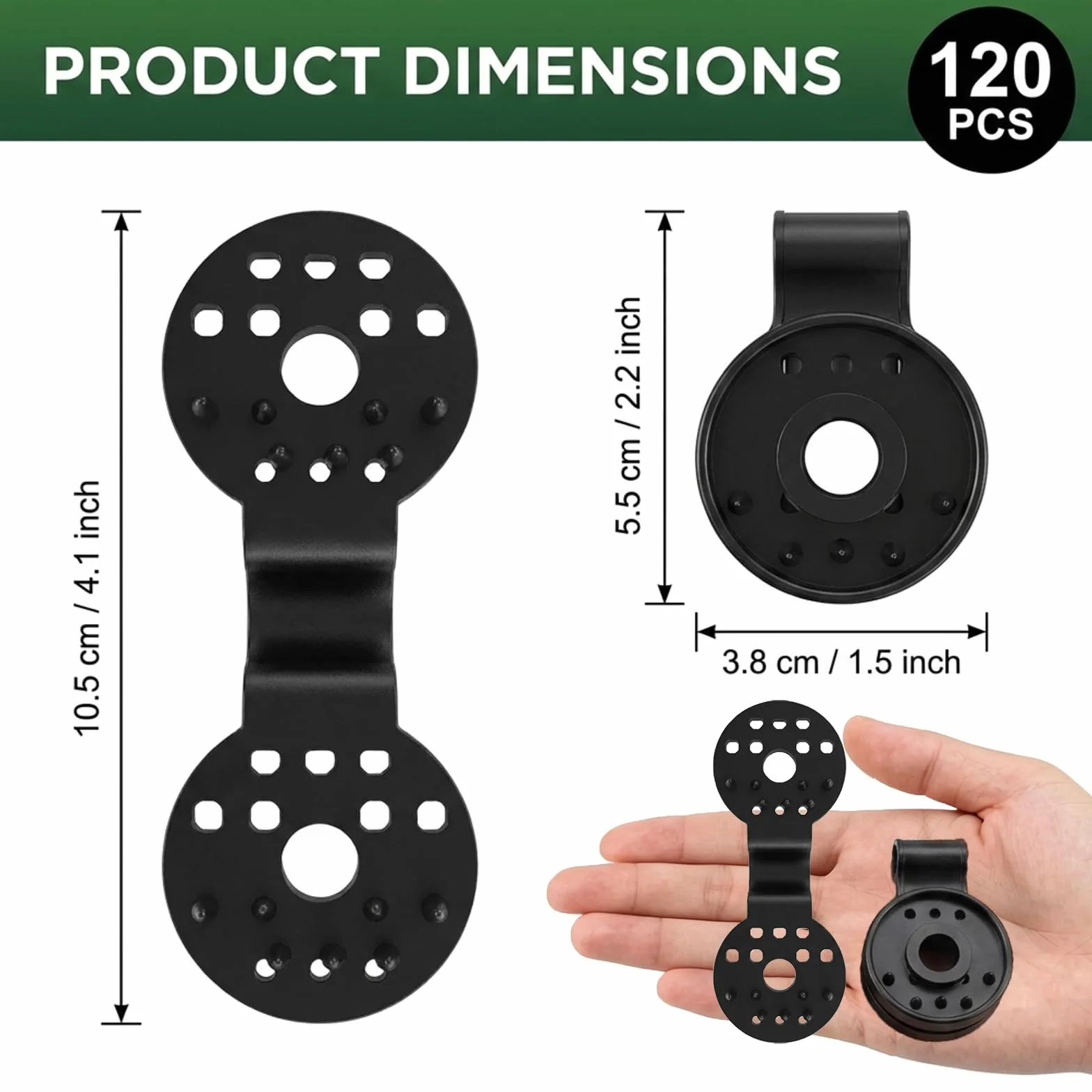 Clips Plastiques pour Toile D'ombrage 120 Pièces