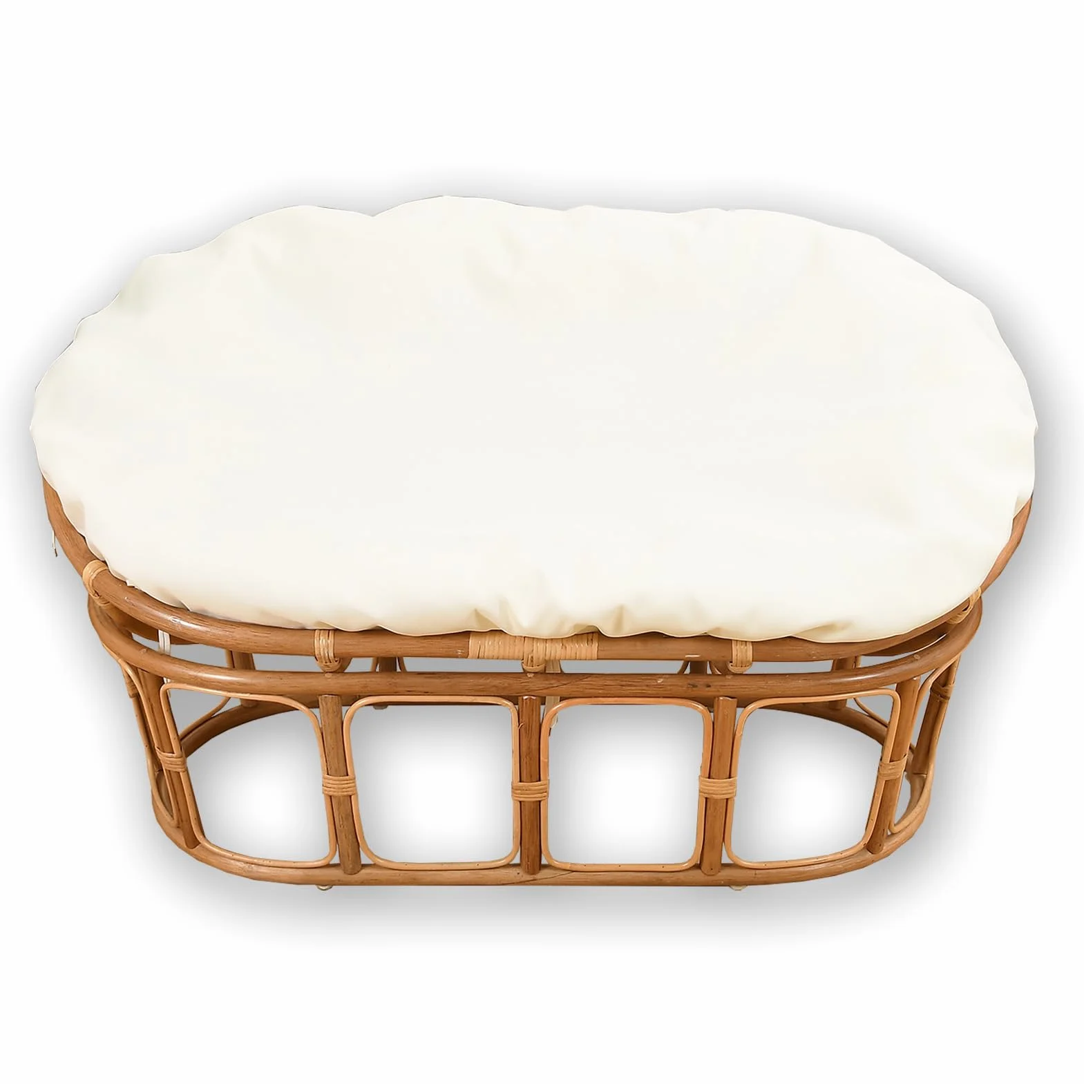 Housse de coussin imperméable double Papasan 170,2 x 119,4 cm pour extérieur avec fermeture éclair