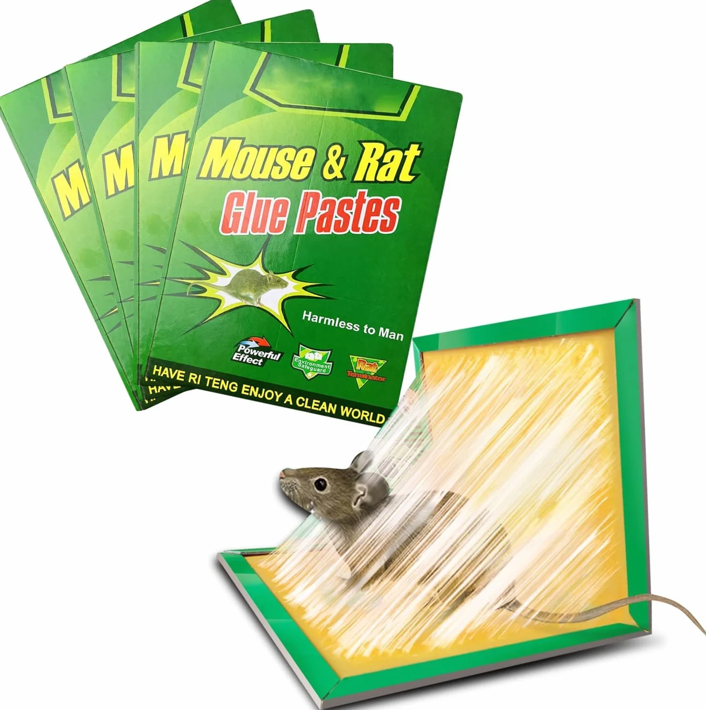 Piege a Souris Colle Anti Souris Plaques Collantes Anti Rat 5pcs