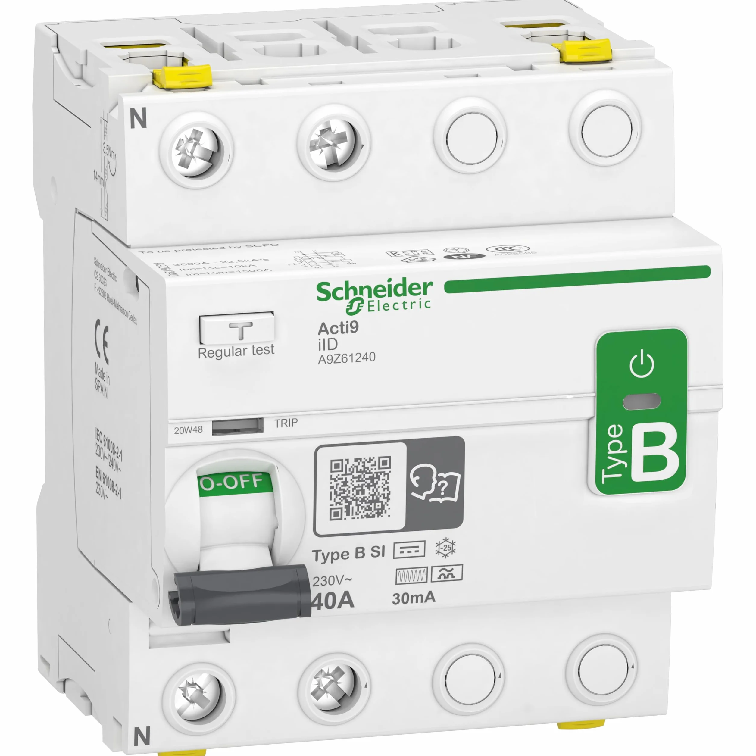 Schneider Acti9 - Iid 2P 40A 30mA B SI