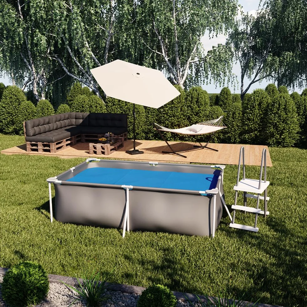 ok-living Bâche Solaire 260cm 400µ Bleu pour Piscine
