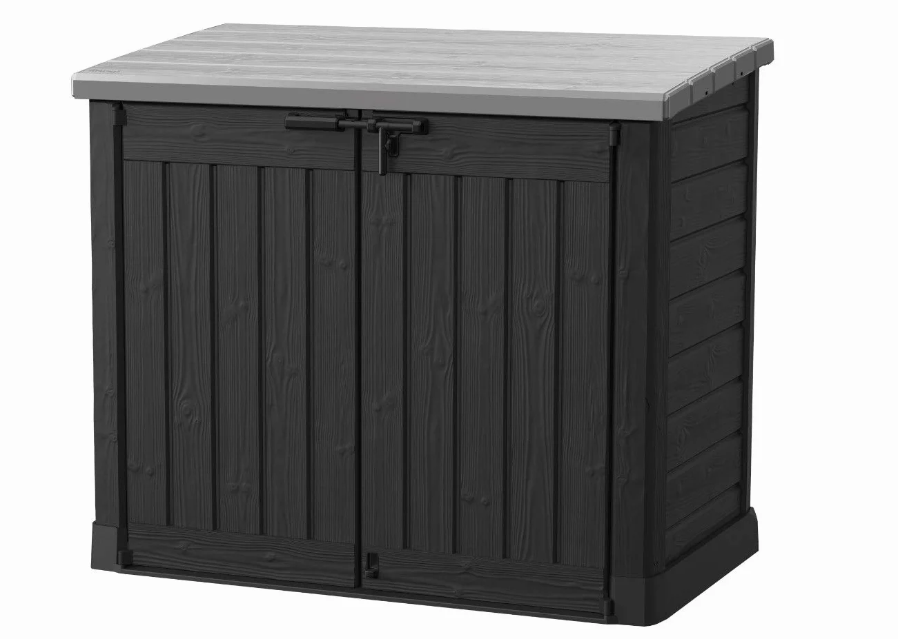 KETER Coffre de rangement extérieur 1200 litres Noir et gris