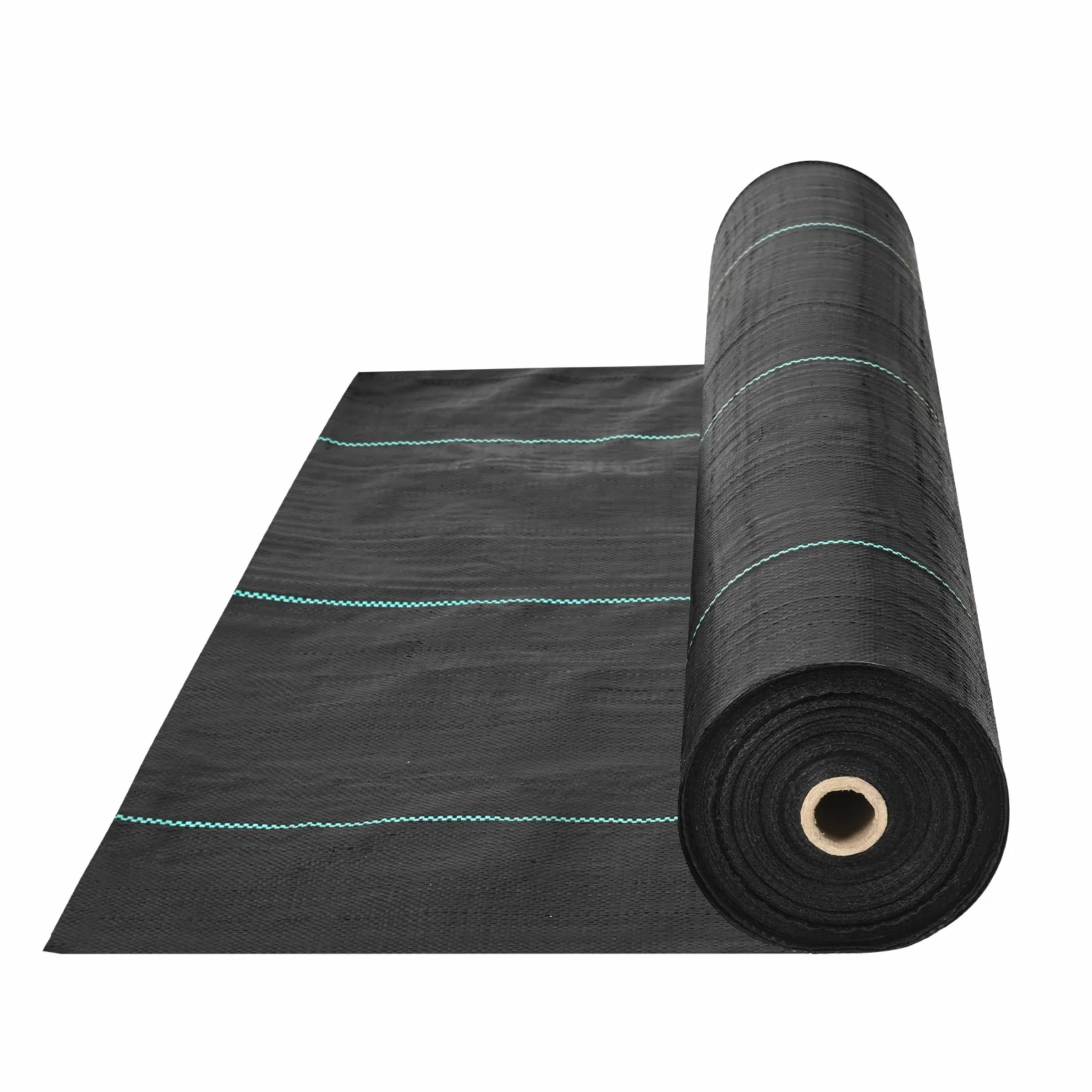 VEVOR Toile de Paillage Anti-Mauvaises Herbes 1,8x30,5 m Géotextile Tissé 108 g/m² PP Perméable Résistant Déchirure Couvre-sol Noir