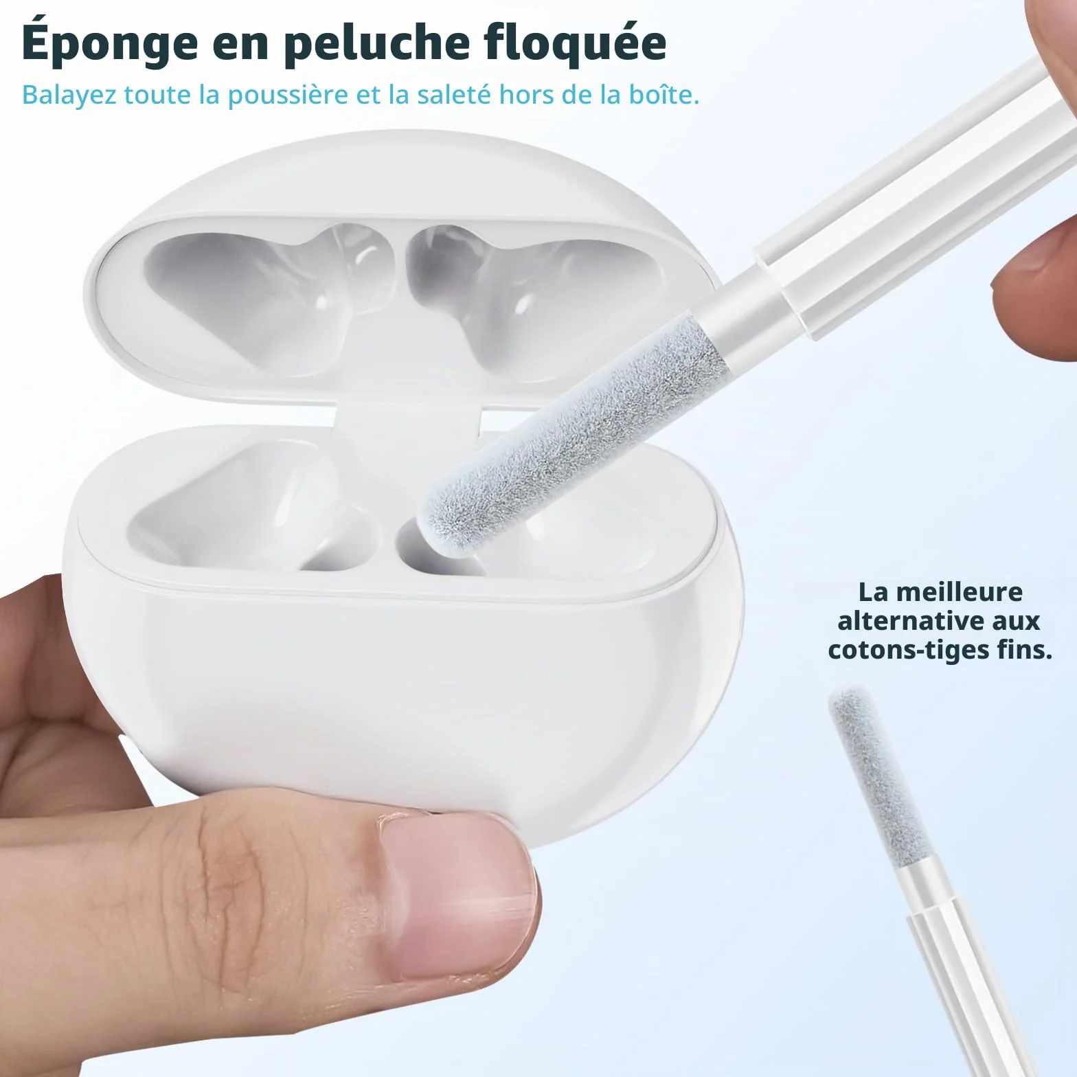 Kit de nettoyage pour Airpods, nettoyeur Airpods, stylo de nettoyage multifonction pour écouteurs, écouteurs, claviers, téléphones