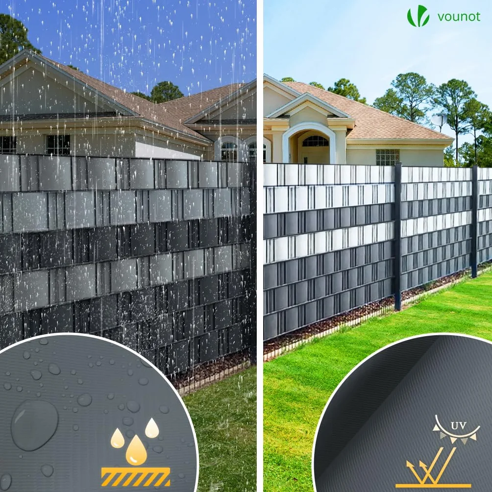 Brise Vue Occultant Clôture PVC 450 g/m² 19 cm x 70 m Anthracite