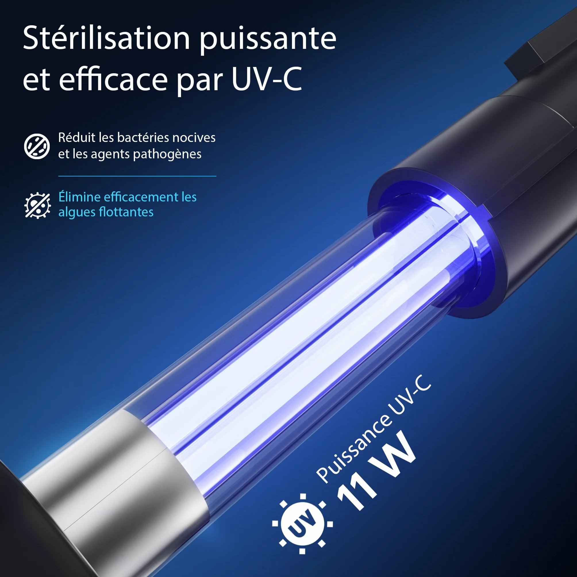 Wiltec Filtre de Bassin à Pression CPF-180 11W UV 6000L 380x380x400mm