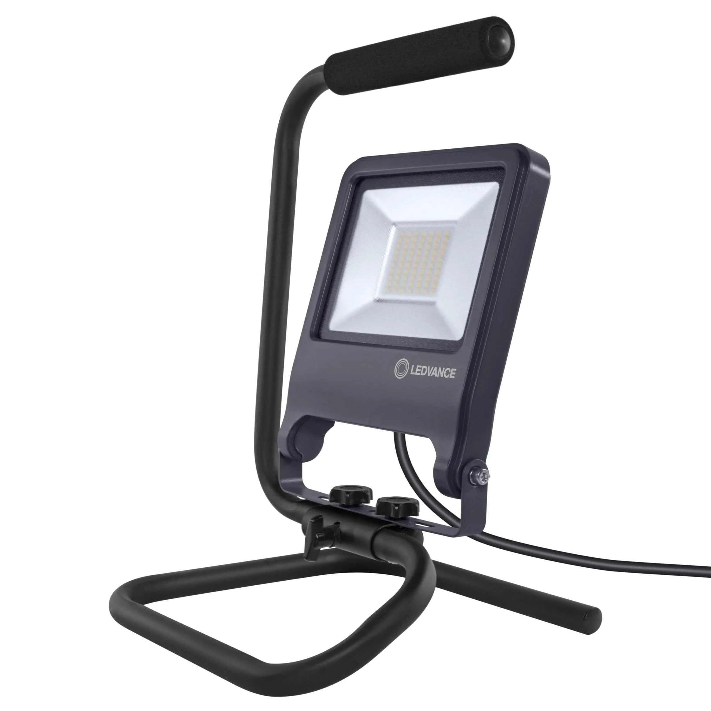 Luminaire: adapté au sol, Worklights S-STAND / 50 W, 220…240 V, angle de rayonnement: 120°, Blanc froid, 4000 K, matériau de corps: aluminum/acier, IP65, 10-pack