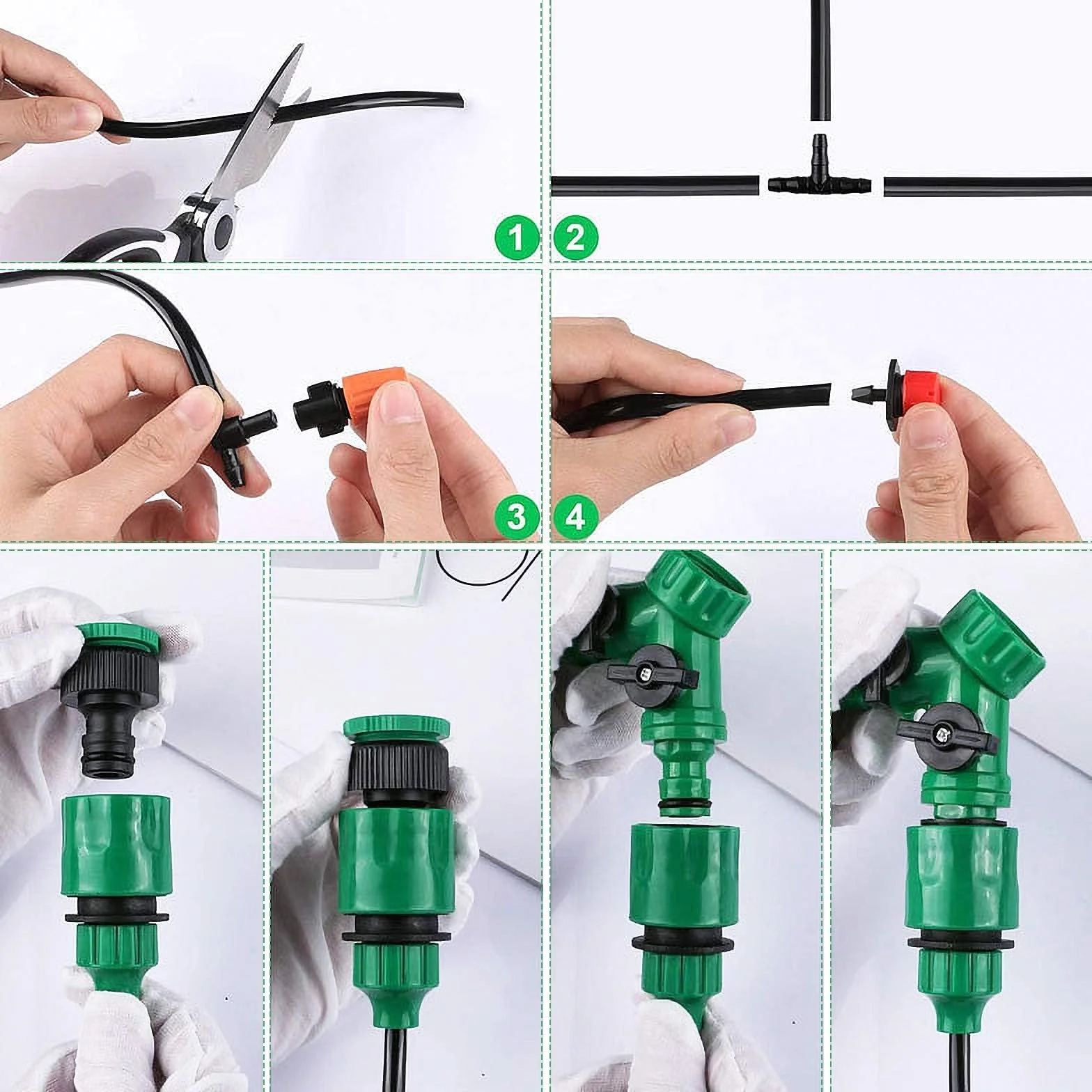 Kit d'irrigation Goutte à Goutte 149 Pièces, Système d'Arrosage Automatique avec Tuyau 30M pour Jardin Plantes