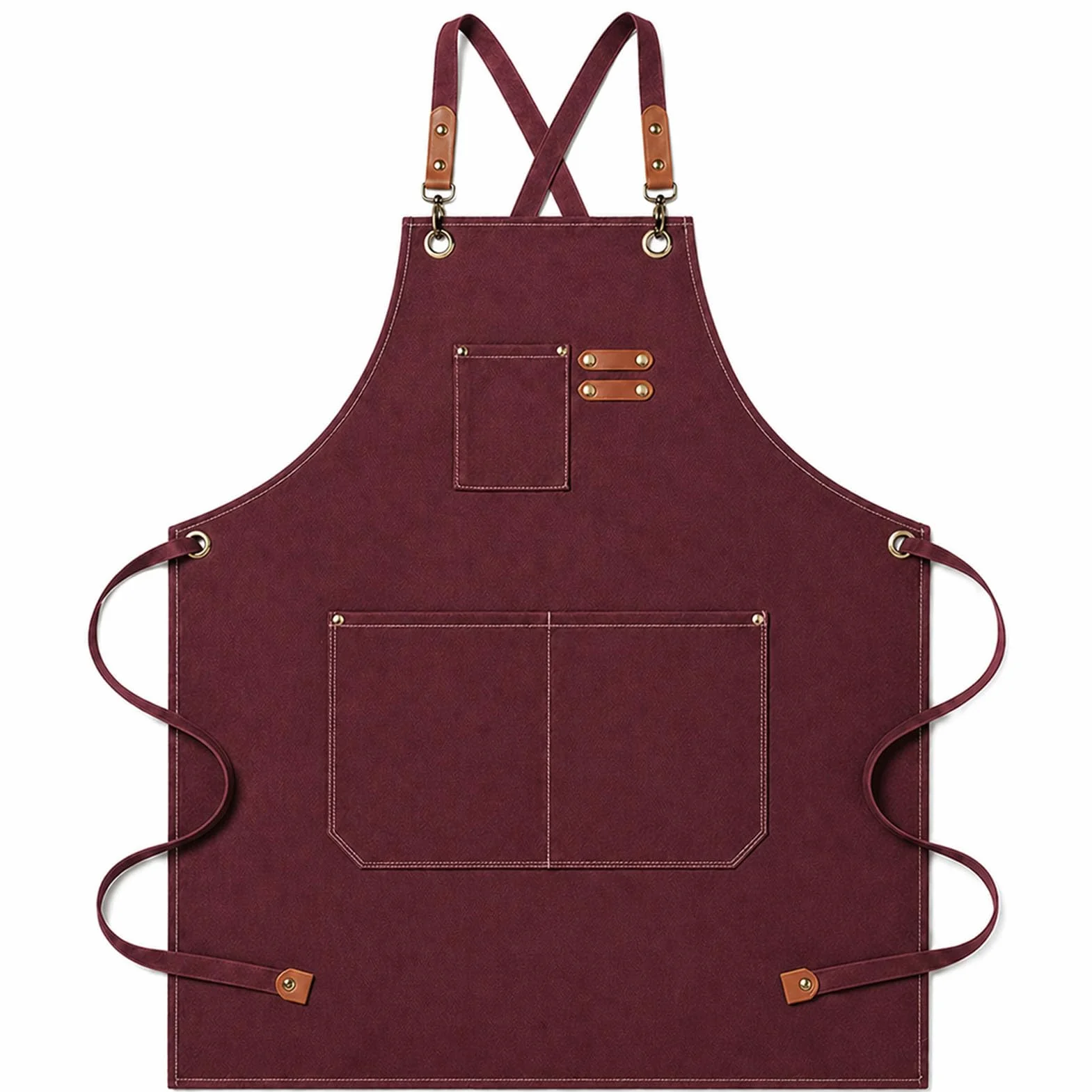 Tabliers de Cuisine 68x76cm Réglable avec 3 Poches pour Hommes Femmes Barbecue