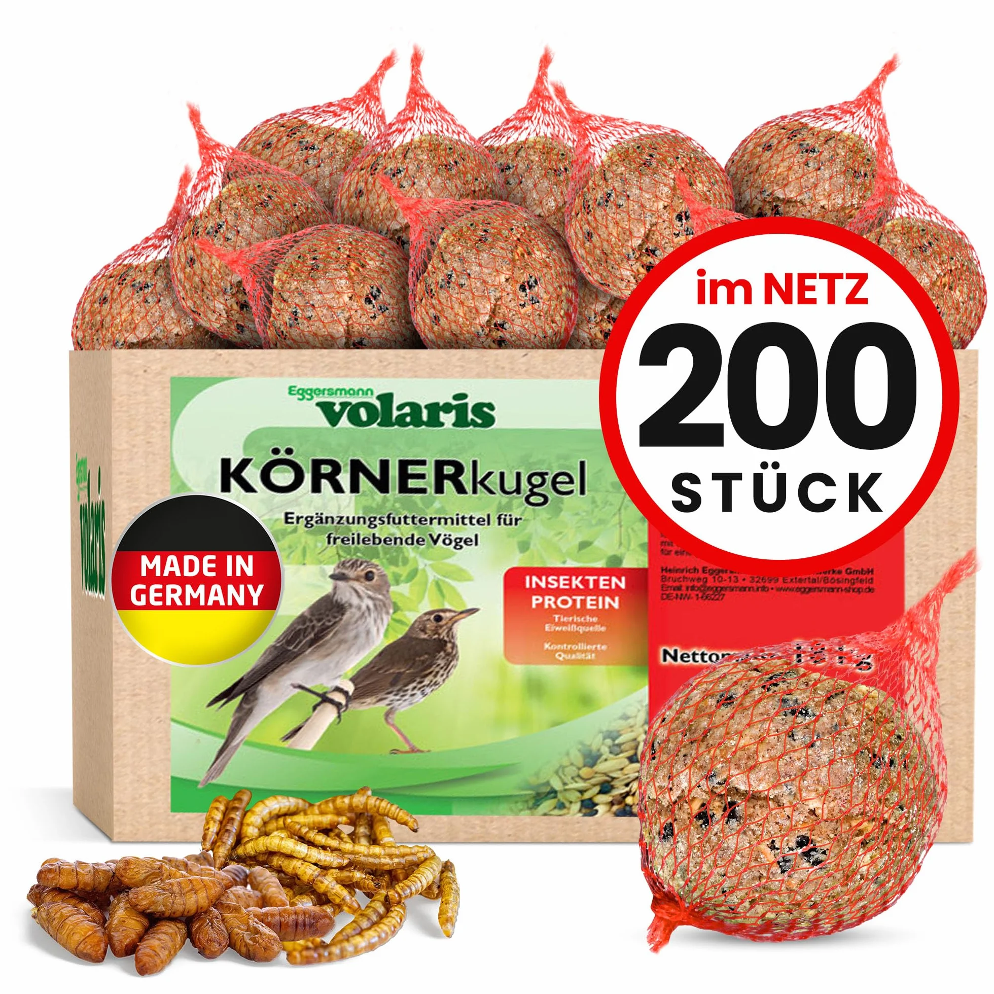 Eggersmann Boule de Graisse Oiseaux 18 kg - Alimentation pour Oiseaux Sauvages