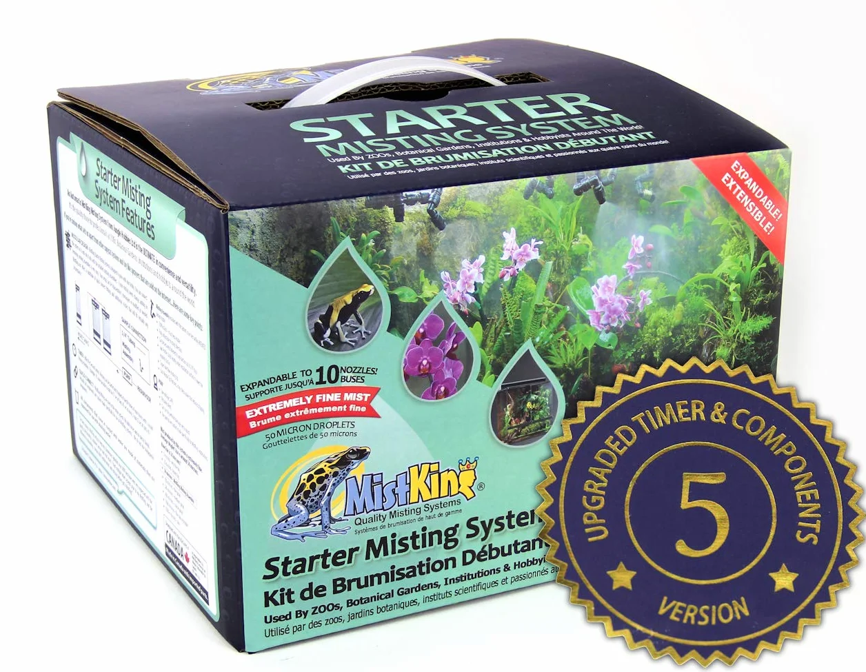 Mist King MKSMS5-125-50 Système de brumisation 5ème génération pour terrasse et serre