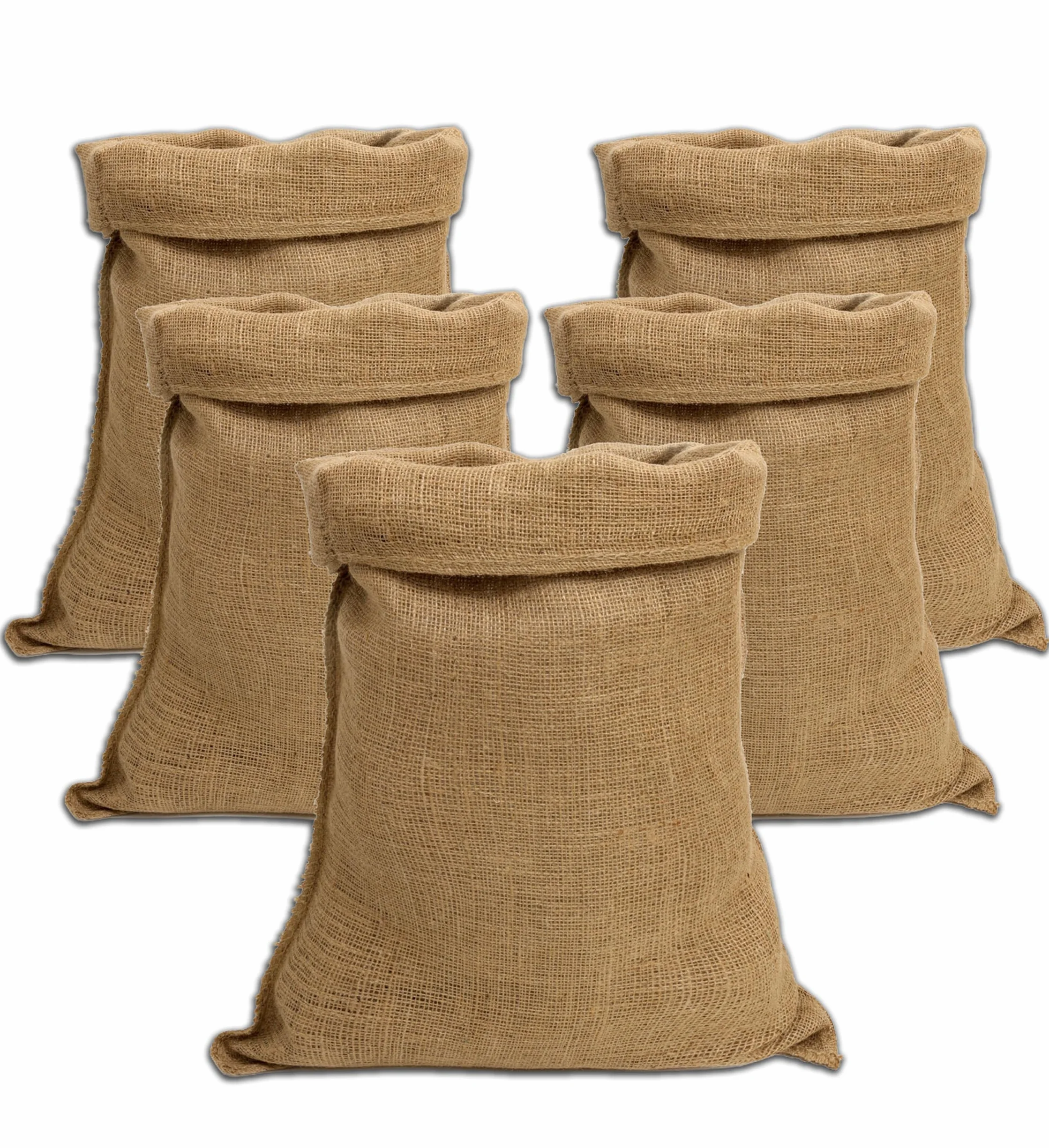 Sacs en toile de Jute IPEA 80 x 50 cm 5 Unités Naturelle