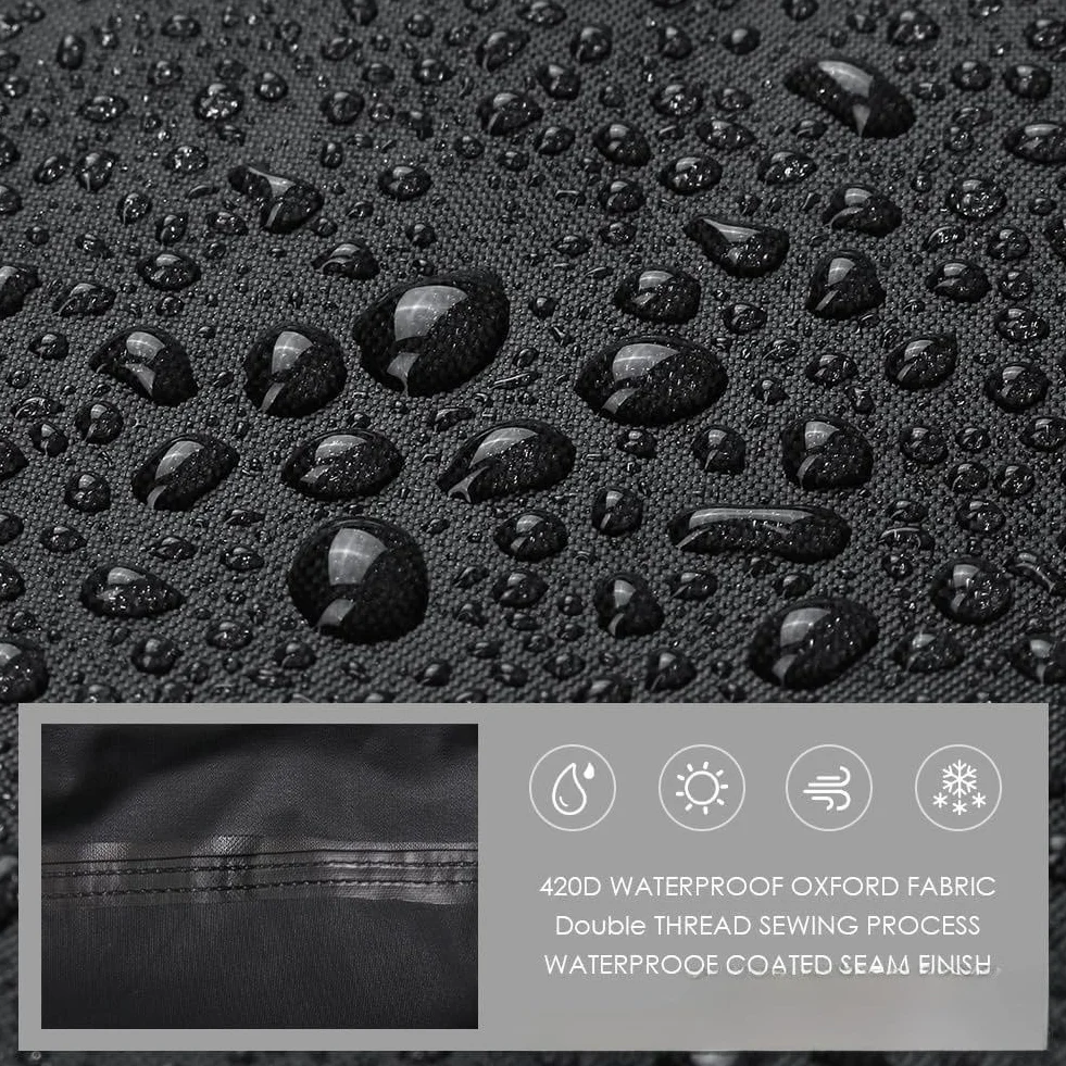 Housse de protection pour banc de musculation imperméable anti-poussière Oxford 420D noir