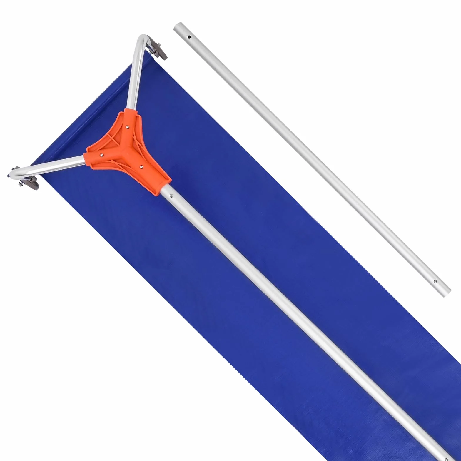 VEVOR Râteau à Neige de Toit 43 cm Réglable 1,25-5,24 m Lame Aluminium Roues Poignée Antidérapante