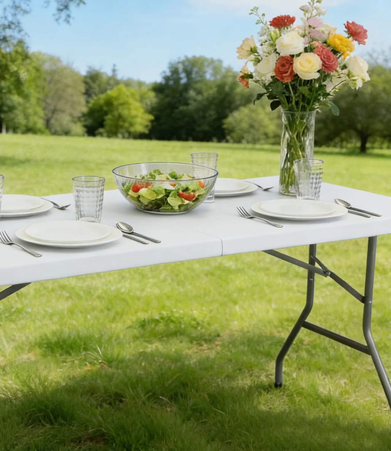 Morbuy Nappe Rectangulaire 183 x 76 CM avec Bord Élastique, Gris Nappe de Table Anti Tache pour Extérieur