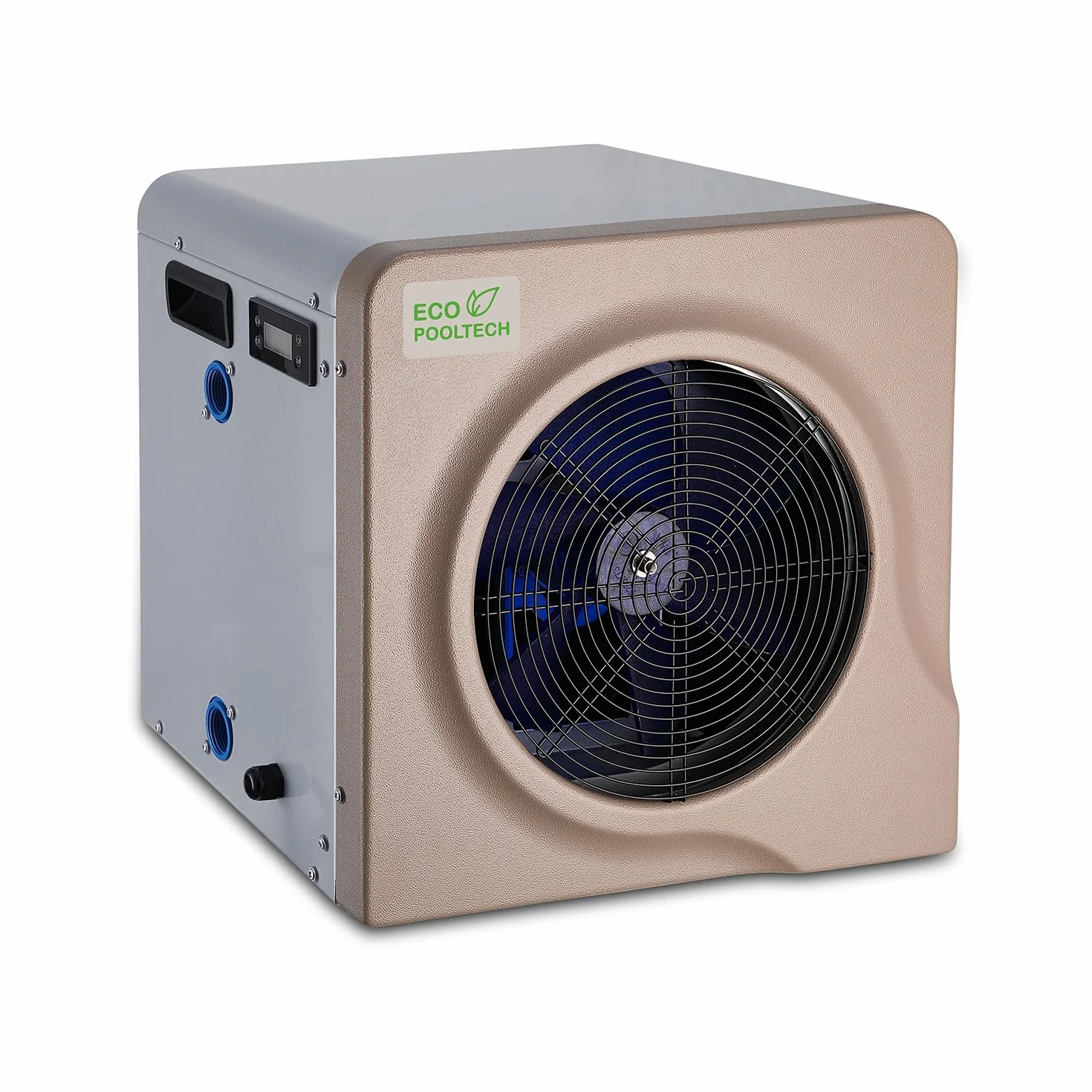 ECOPOOLTECH Pompe à Chaleur Piscine Hors Sol 30 000 l - 3,9 KW Chauffage Marron