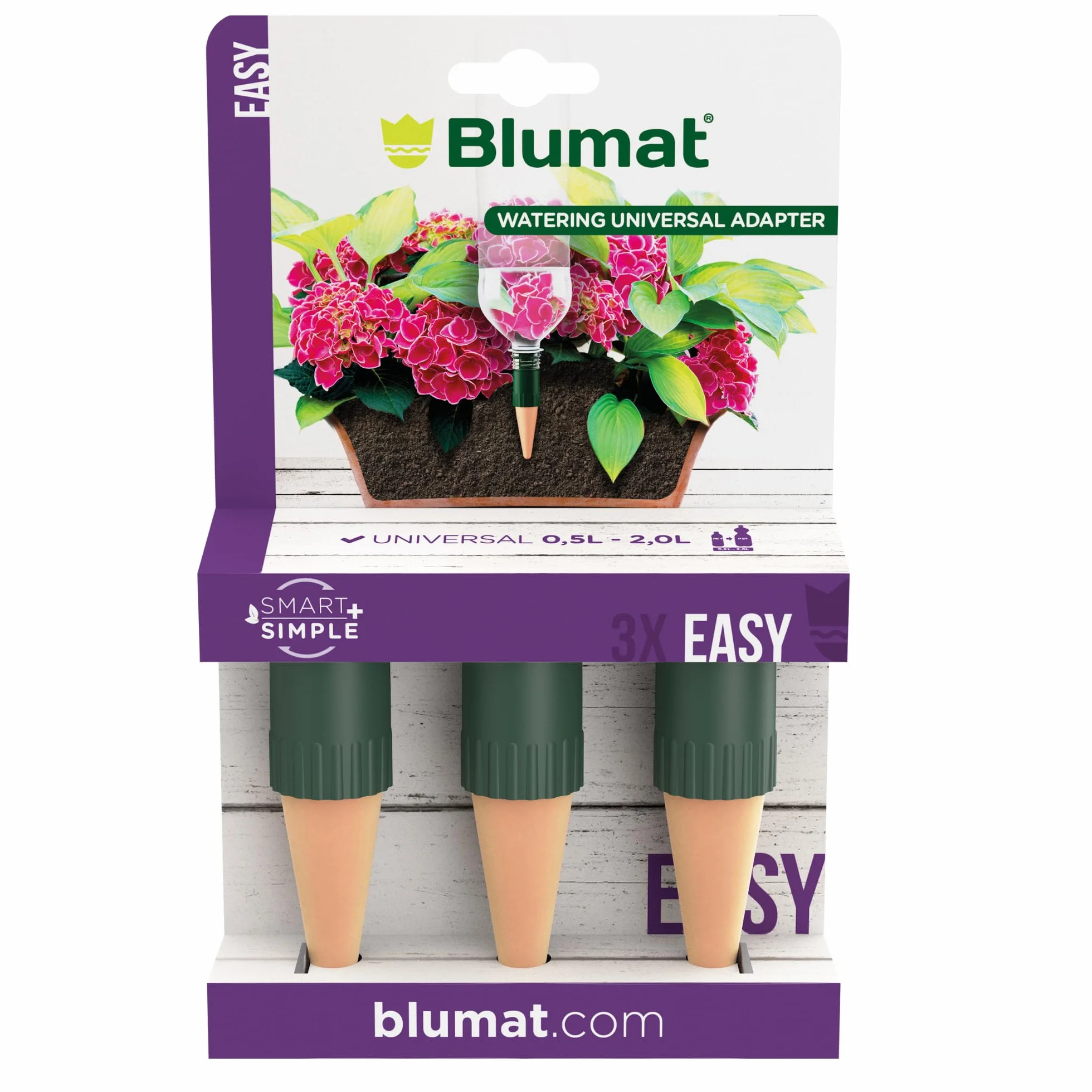 Blumat Lot de 3 Embouts adaptables aux Bouteilles pour arrosage