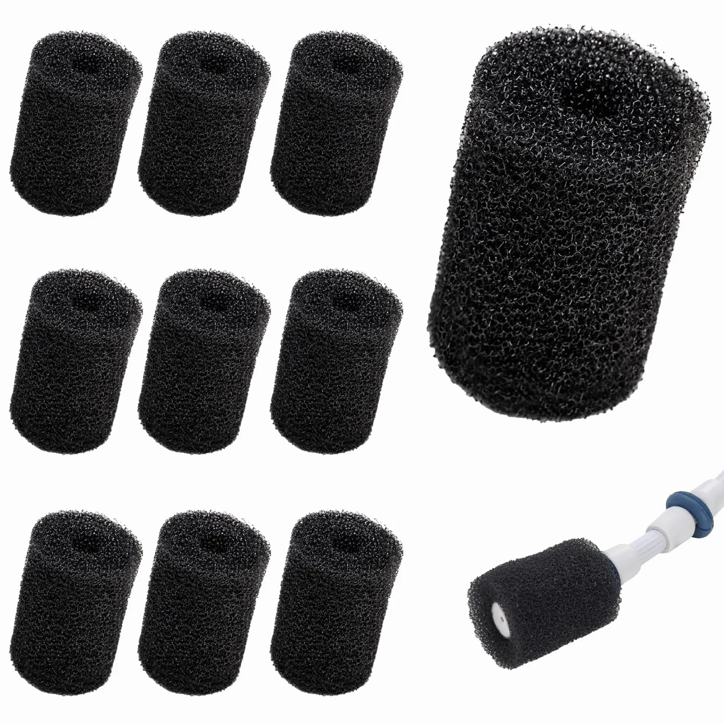 Polaris Tail Scrubber Remplacement pour Queue de Tuyau de Nettoyeur de Piscine Vac-Sweep - Convient aux 180, 280, 360, 380, 480, 3900 Sport - Lot de 10