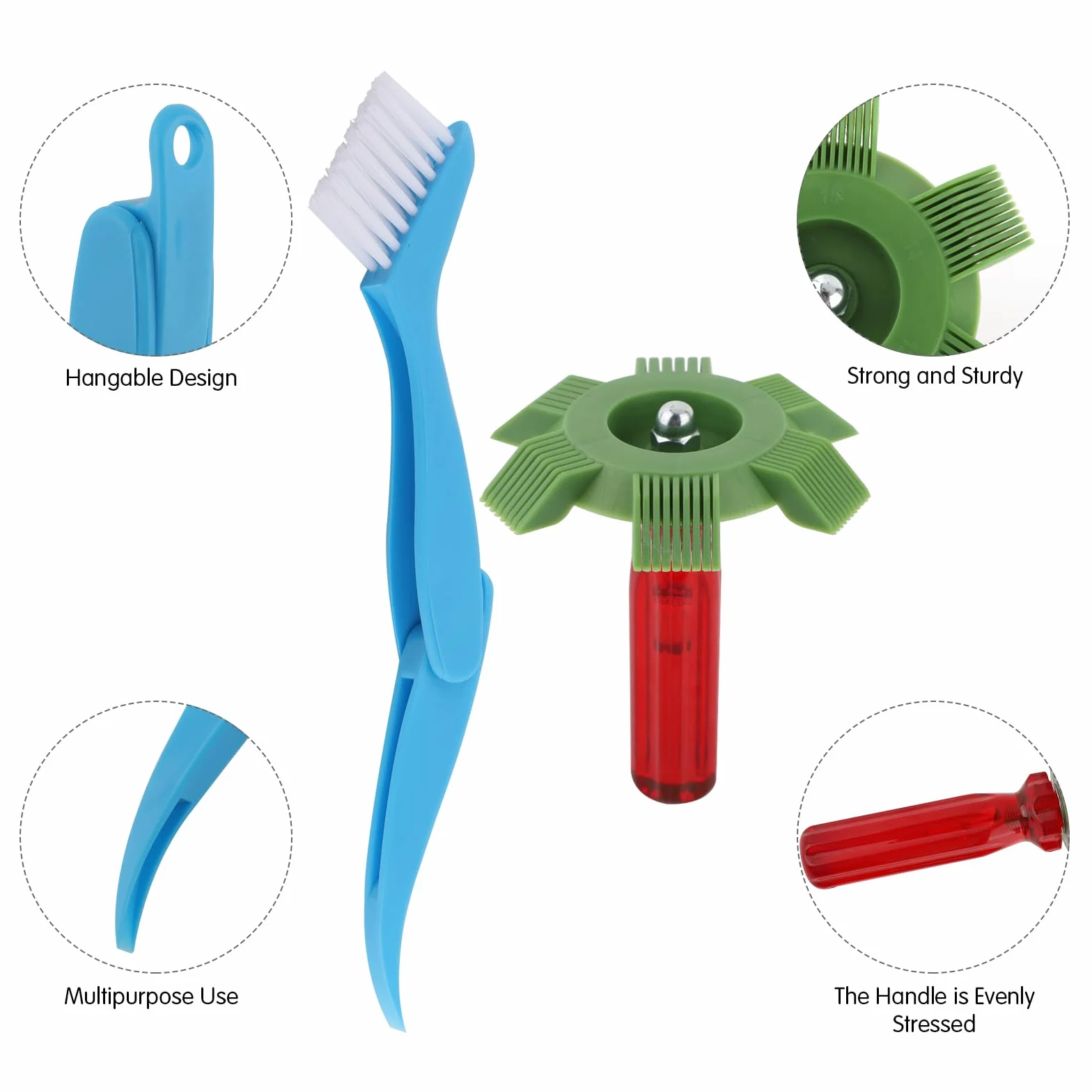 Brosse De Nettoyage Condenseur De Climatiseur, 4 PièCes Kit Nettoyage Climatisation Split, Brosse De Nettoyage D'Ailerons De Climatisation, Peigne à Condensateur Climatiseur Pour Les RéFrigéRateurs