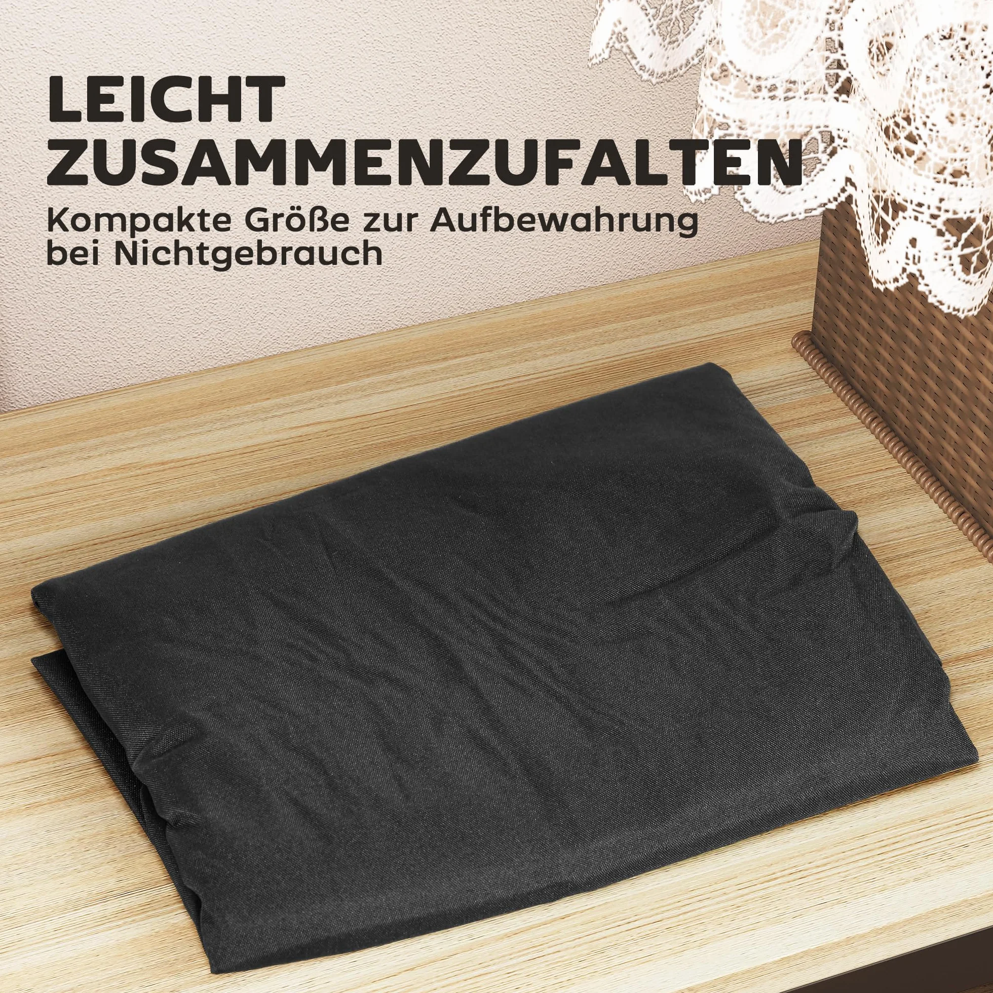 Outsunny Sac de rangement pour coussins de jardin, housse de protection imperméable Oxford 600D avec fermeture éclair