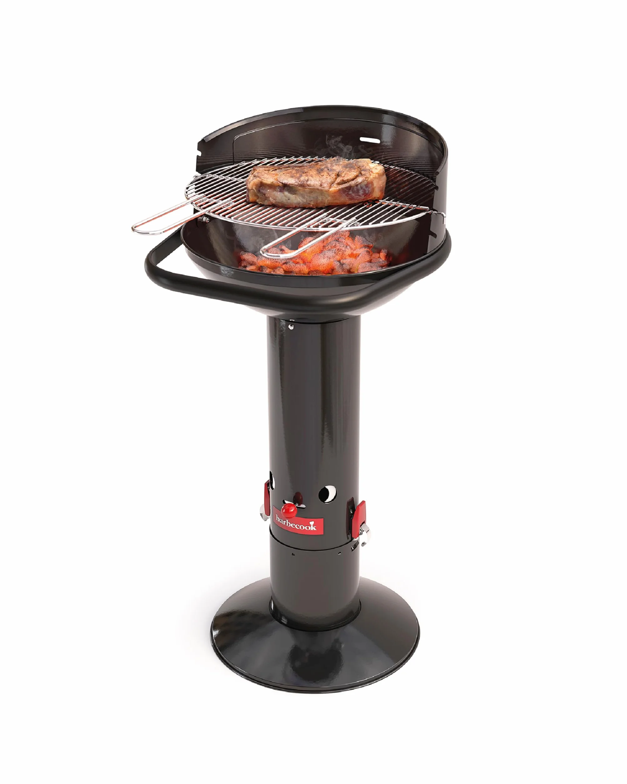 Barbecook Loewy 45 Barbecue au charbon pare-vent noir 43x43x97cm
