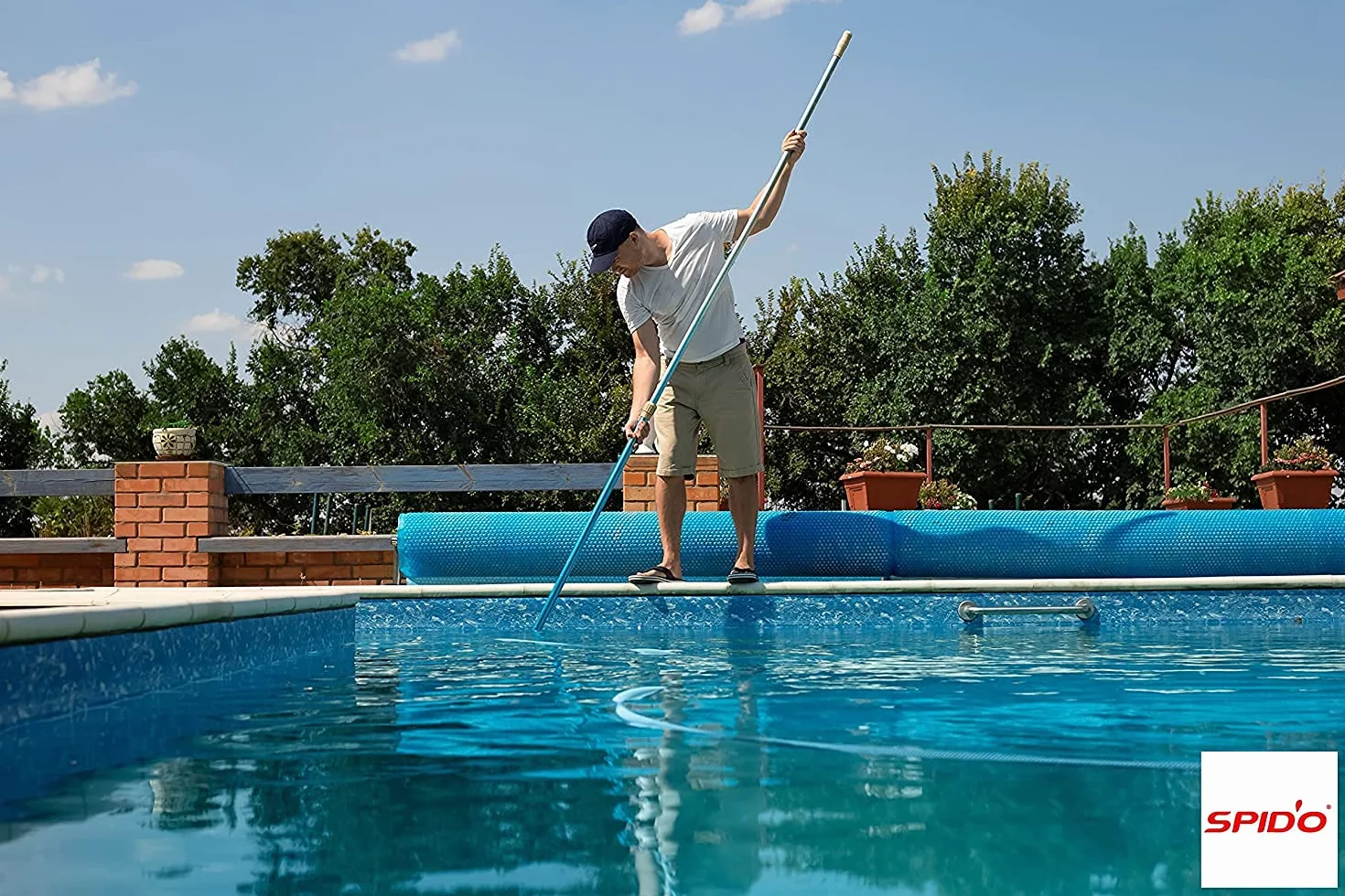 Groupe de Filtration Piscine SPIDO POOL Combo S-1, 8 m³, Aqualoon, 3 Microns