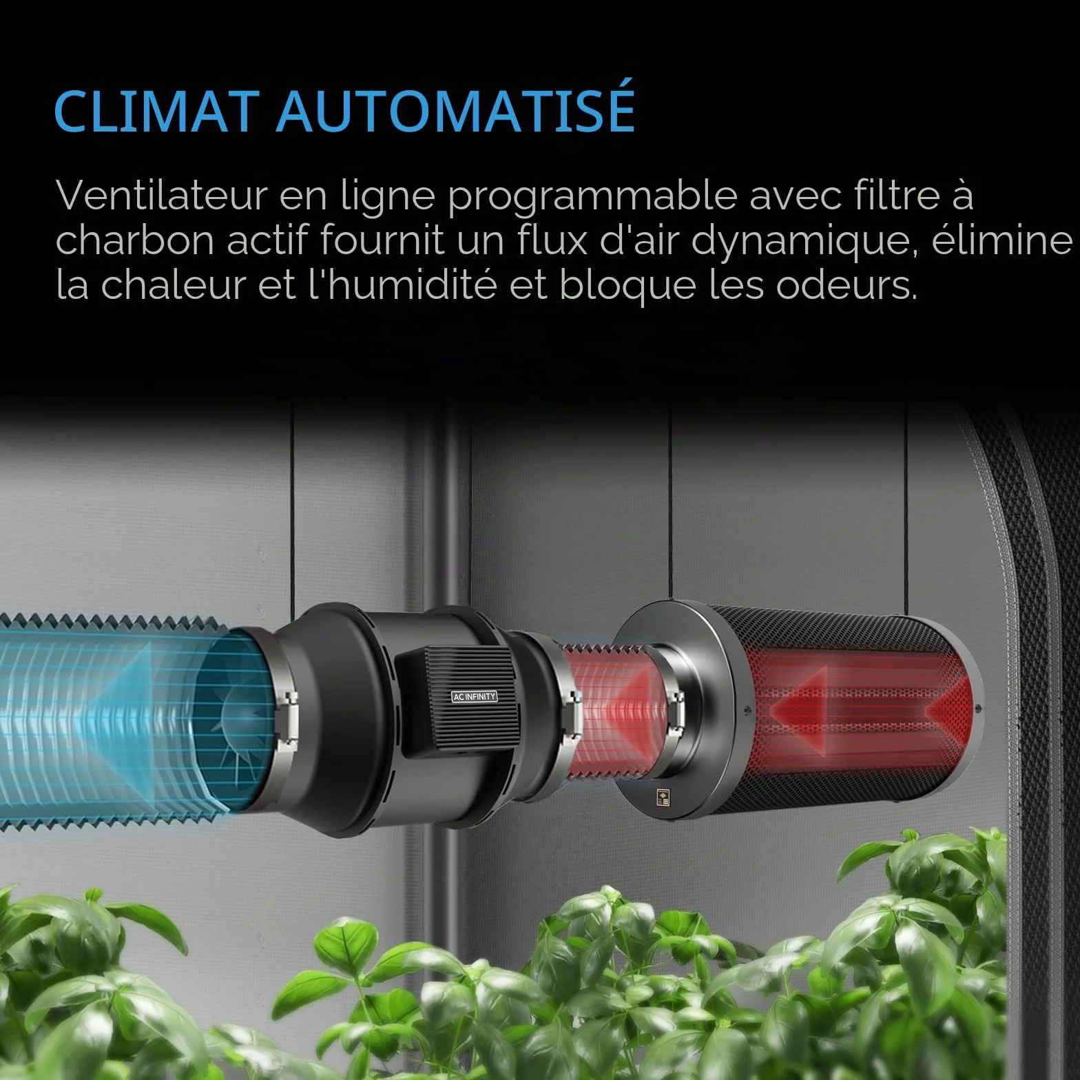 AC Infinity Advance Grow System 2x2 Tente de culture intégrée WiFi LED Samsung LM301H 2000D