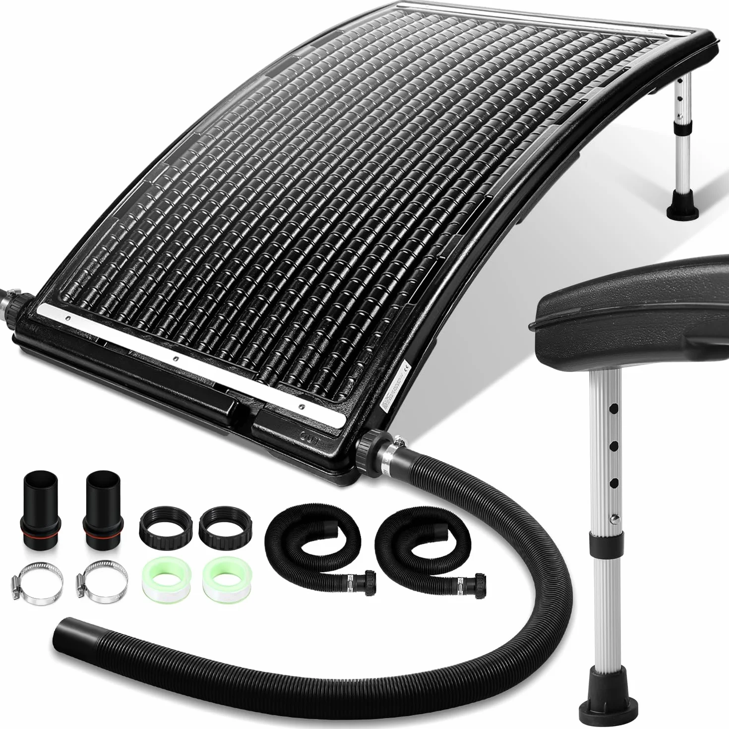Panneau Solaire Chauffage Piscine 113x69x35 cm 10 000 l/h Raccordement 32-40 mm