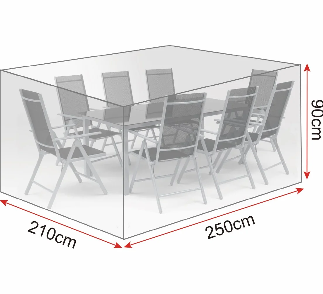 WOLTU Bâche Extérieure pour Salon de Jardin 250x210x90cm Anti-UV Imperméable