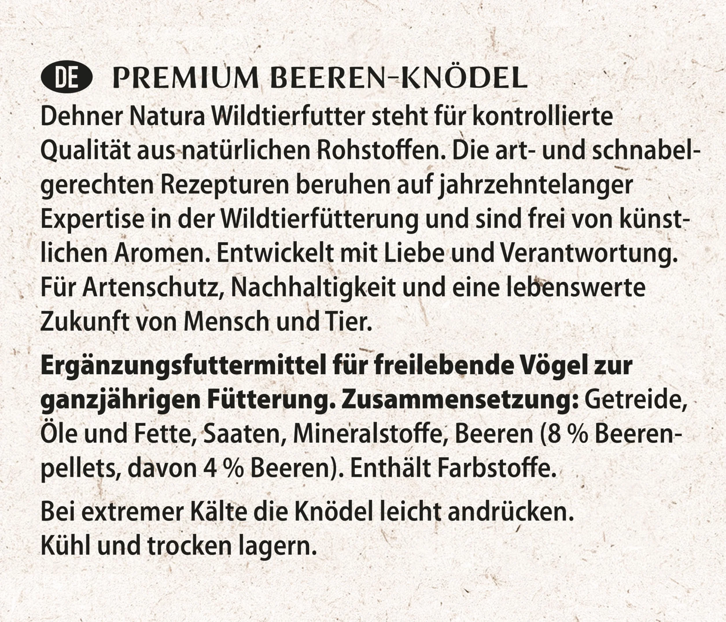 Dehner Natura Nourriture pour Oiseaux Sauvages, Boules de Graisse aux Baies, 30 pièces 90 g (2,7 kg)