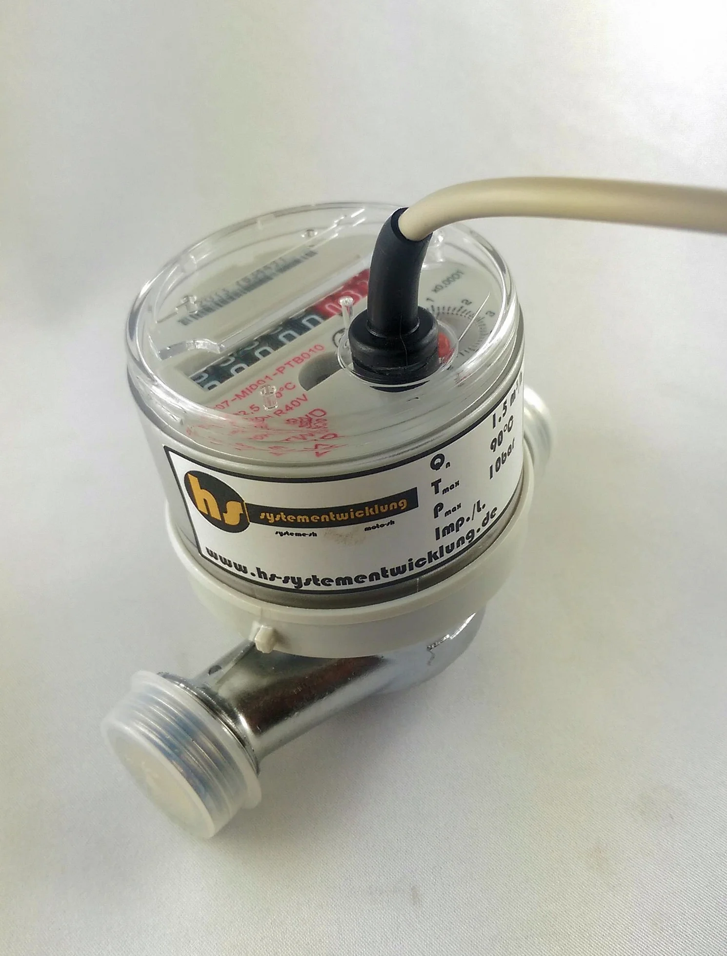 Débitmètre avec sortie d'impulsion Compteur d'eau Générateur de débit d'eau 1 Imp./L Qn 1,5m³/h