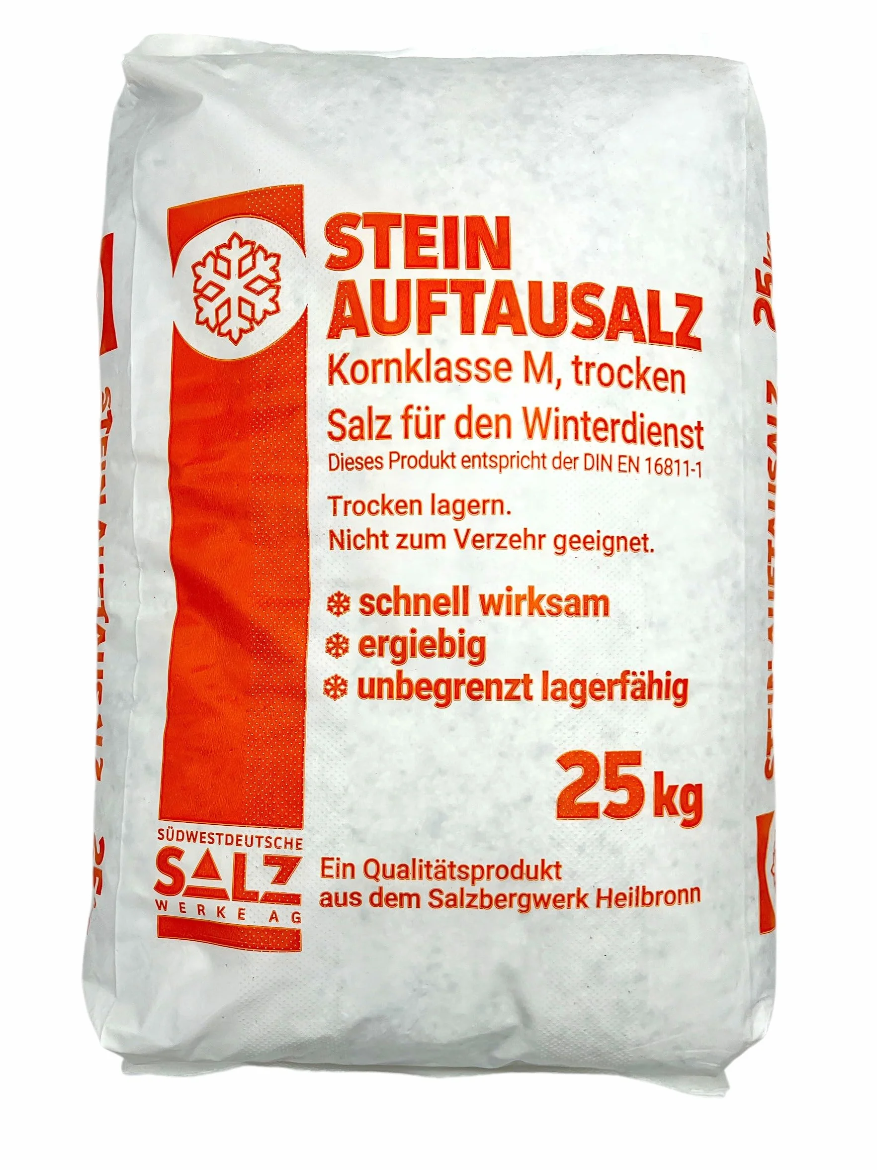 Nordsalz Sel de décongélation Sac 25 kg Service hivernal professionnel Épandage