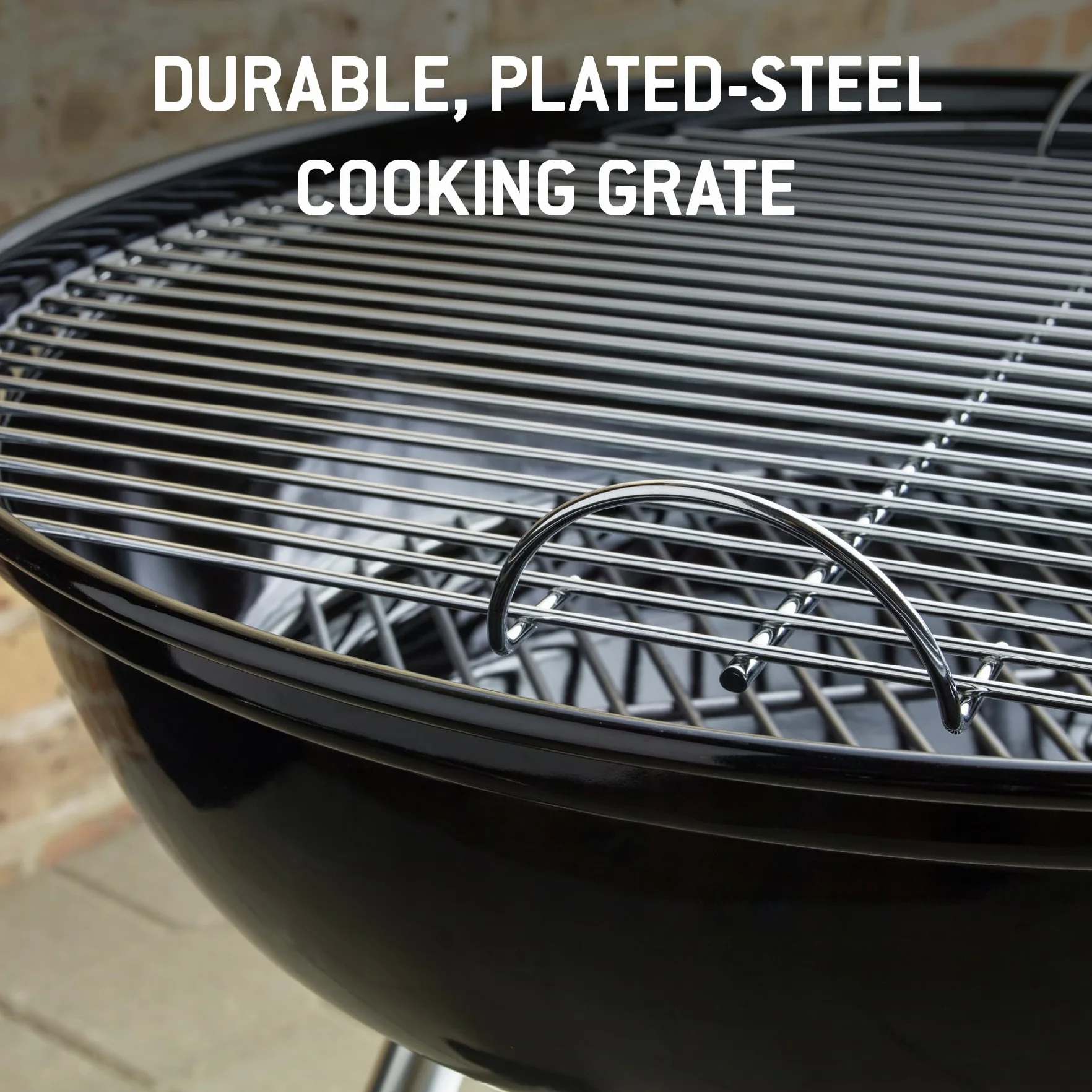 Weber Compact Kettle barbecue à charbon 47 cm, support et roues, noir