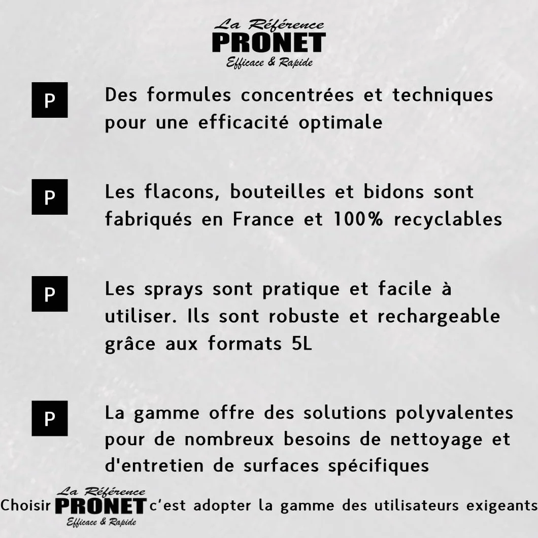 PRONET Dégraissant cuisine puissant spray 500 Ml