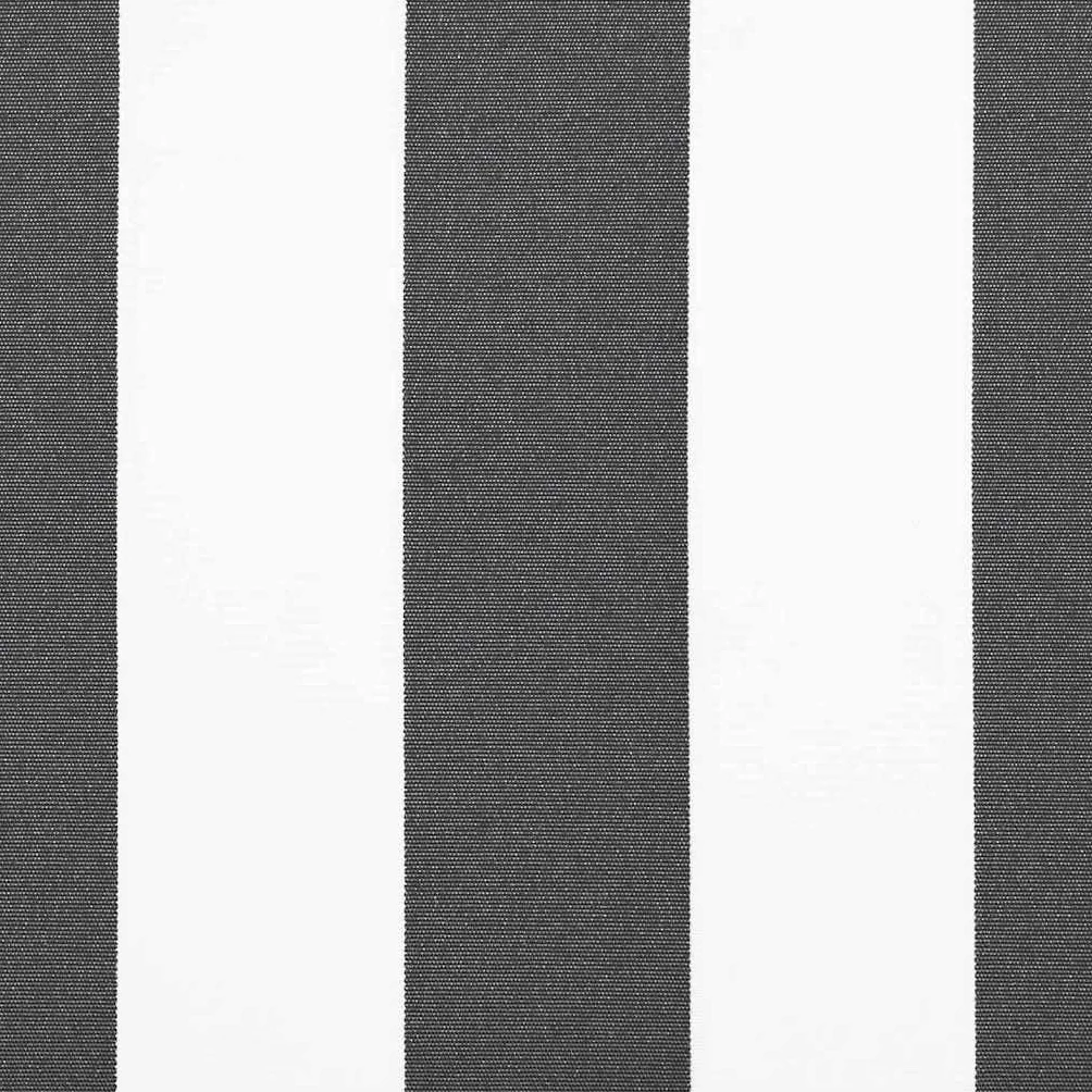 vidaXL Toile de Rechange pour auvent Anthracite et Blanc 3,5 x 2 m, Auvent Rectangulaire Moderne, Résistant à la Décoloration, UV et Eau