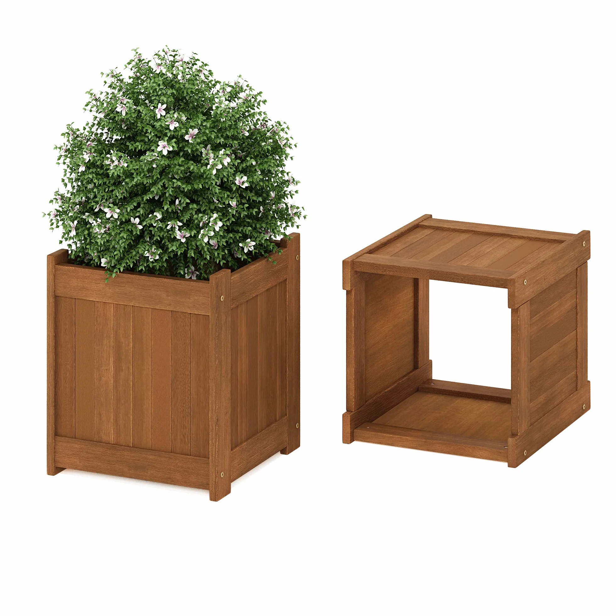 Furinno Jardinière Tioman, Naturel, Taille Unique