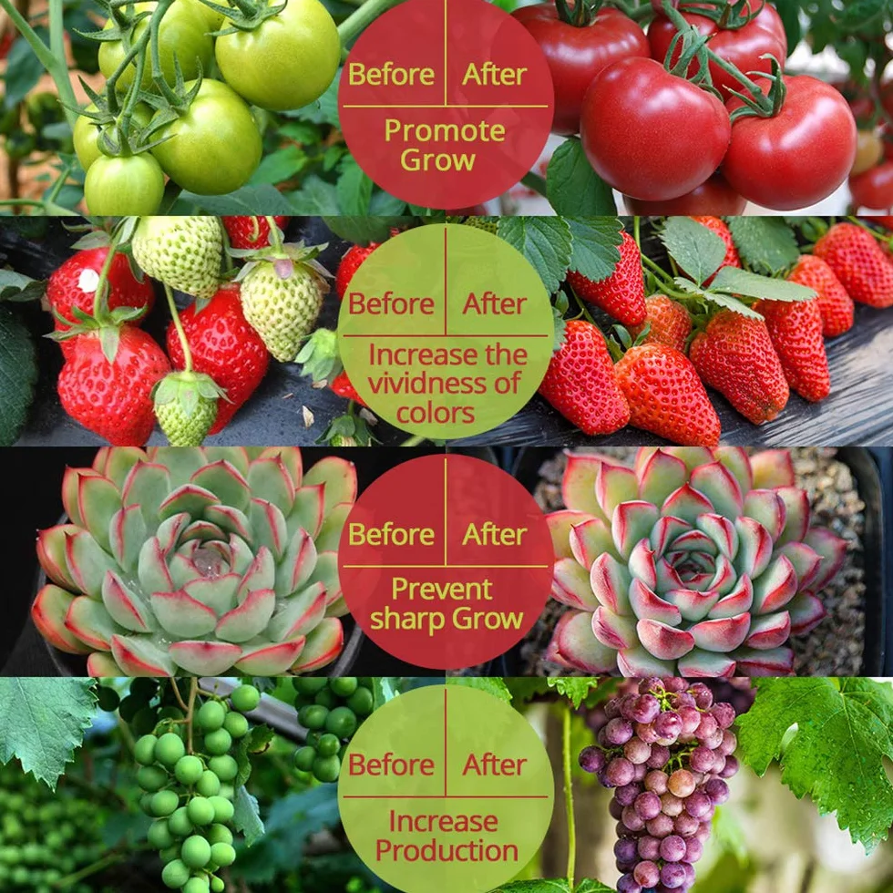 1000W Lampe LED Horticole Croissance Floraison 225 LEDs Grow Light Panneau LED Culture Indoor Spectre Complet