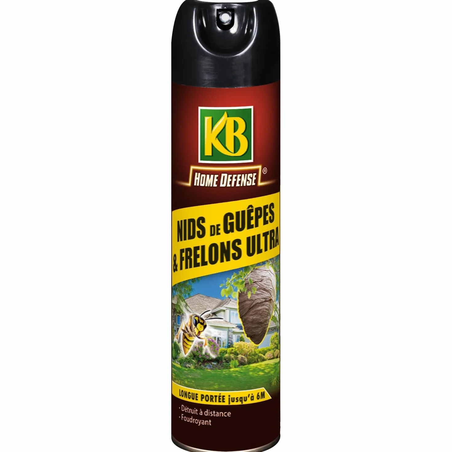 KB HOME DEFENSE Aerosol nids de guêpes frelons 500 ML