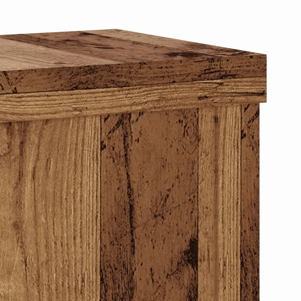 VidaXL Supports pour plantes 2 pcs vieux bois d'ingénierie