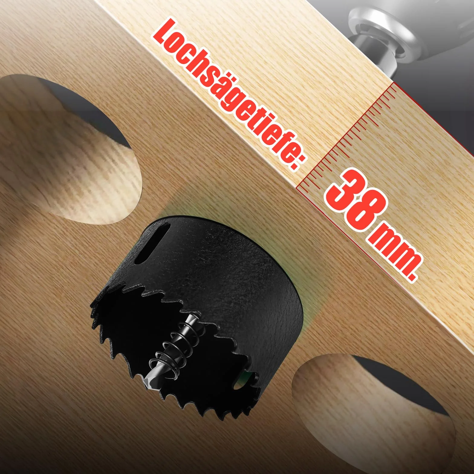 Scies cloche de 150 mm, bimétallique avec fixation SDS-plus et queue hexagonale, couronne pour bois, rigips, métaux fins, plastique