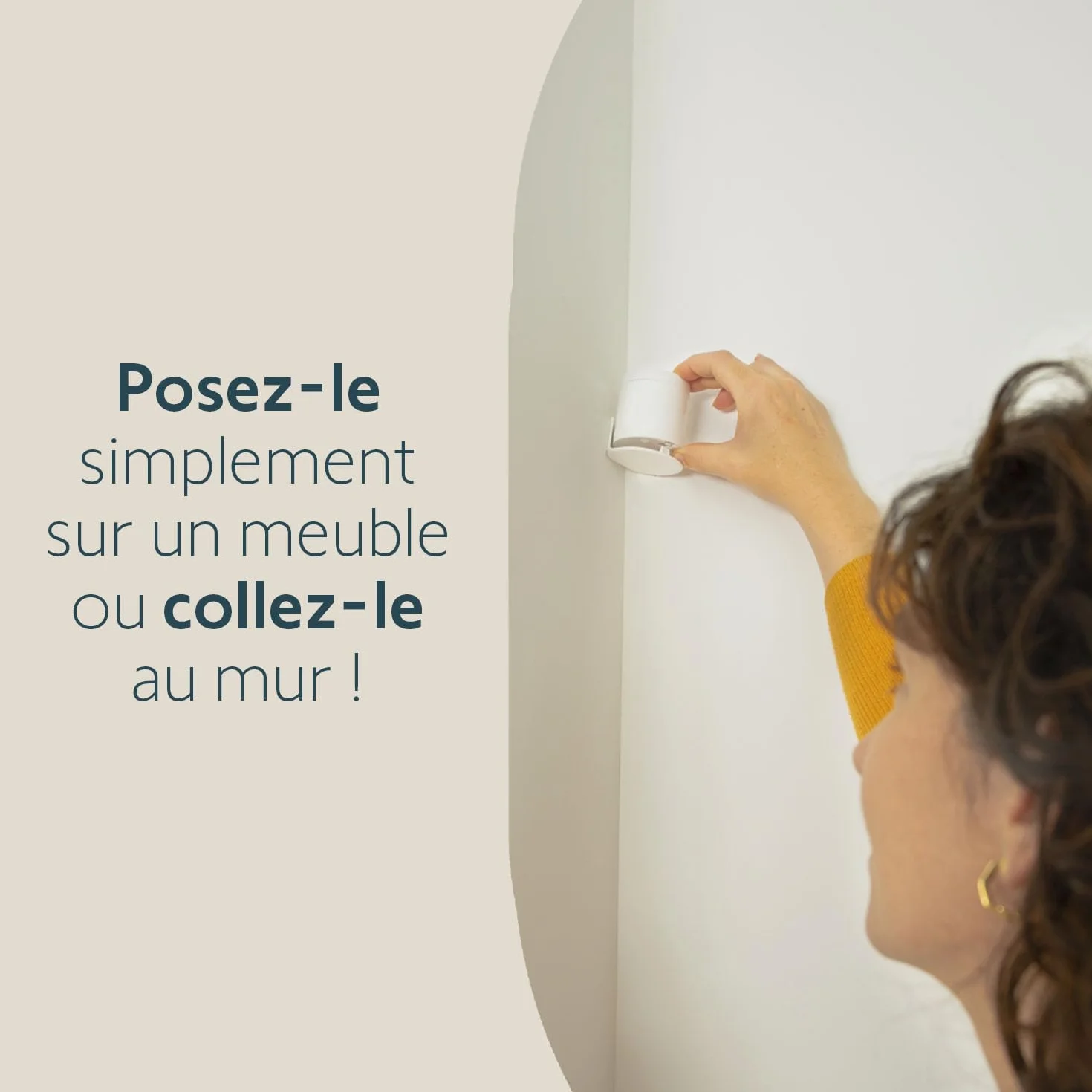 Somfy 2401490 - Détecteur de Mouvement Intérieur - Compatible Animaux - Compatible Home Alarm (Advanced, Essential), One (+)
