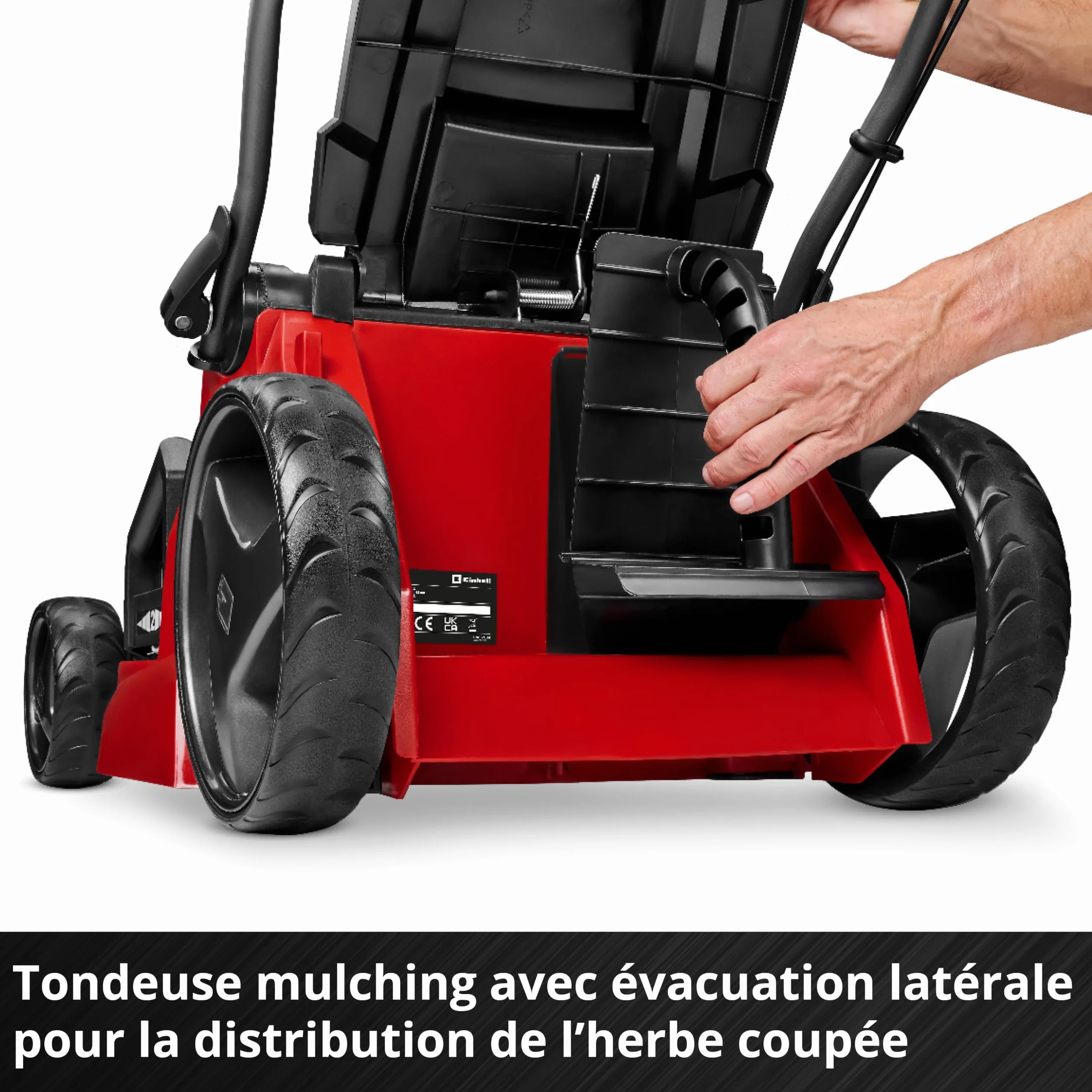 Einhell GE-CM 43 Li M KIT Tondeuse à Gazon sans Fil 36V 43 cm 500 m² 2 Batteries 4,0 Ah Chargeur