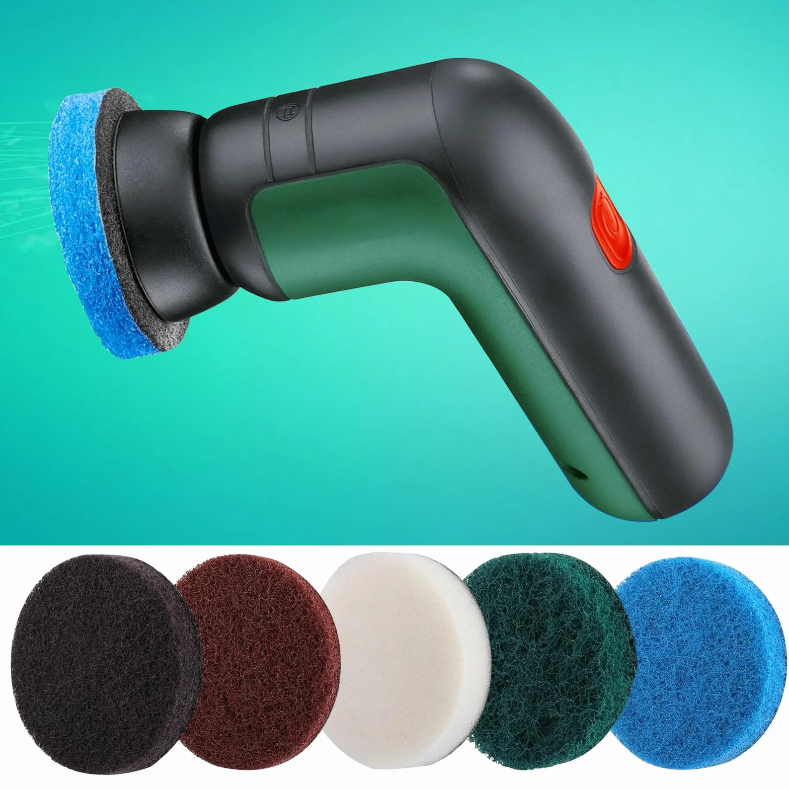 20 Pcs Tampon de Nettoyage Brosse de Nettoyage électrique Compatible Bosch Home/Garden 6033 Brosse de Nettoyage Universelle 5 Styles Bosch Brush