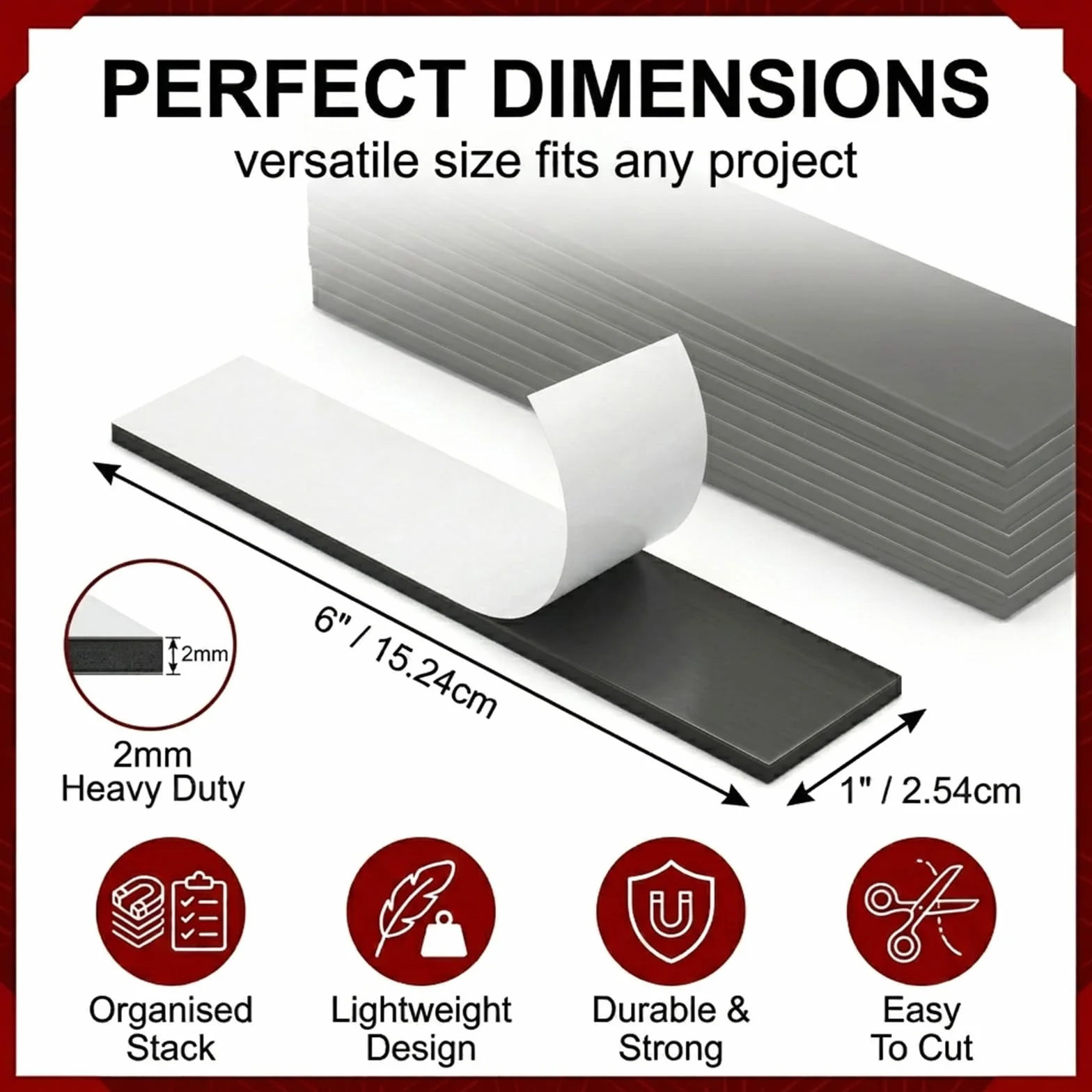 Aimant Autocollant, 10 Pcs Bandes Magnétiques Adhésives Puissantes et 20 Pcs Disques en Fer, Kit de Fixation Magnétique Souple pour Moustiquaire, Cadres Photos et Décoration