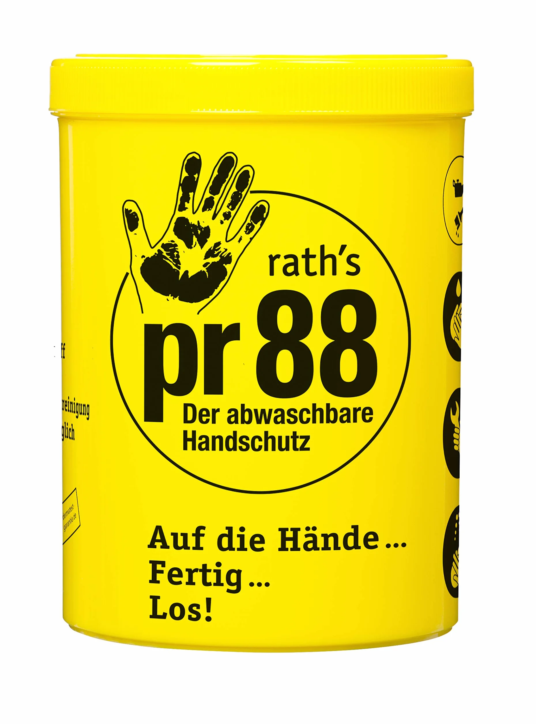 rath's Pr88 – Crème de protection de la peau – facilite le nettoyage de la peau en cas de salissures grasses, grasses et fortement adhésives, 1 pièce (1 pièce)