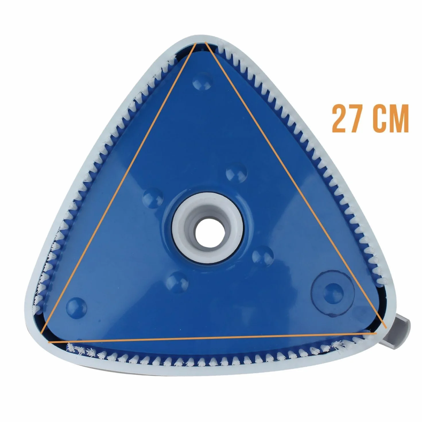 Linhor Tête de Balai Aspirant Triangulaire Bleu pour Manche Standard