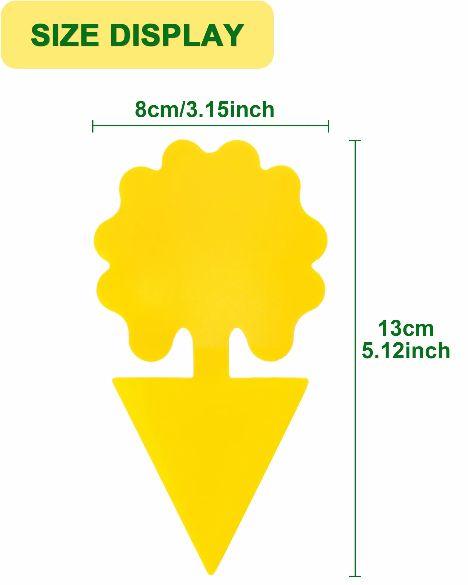 Pièges à Insectes Double-Face Étanche Jaunes, Anti Moucherons Intérieur, 30 Pcs